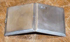 Stunning Solid Sterling Silver 1927 Gold Gilt Inside Cigarette Case Ng & Co