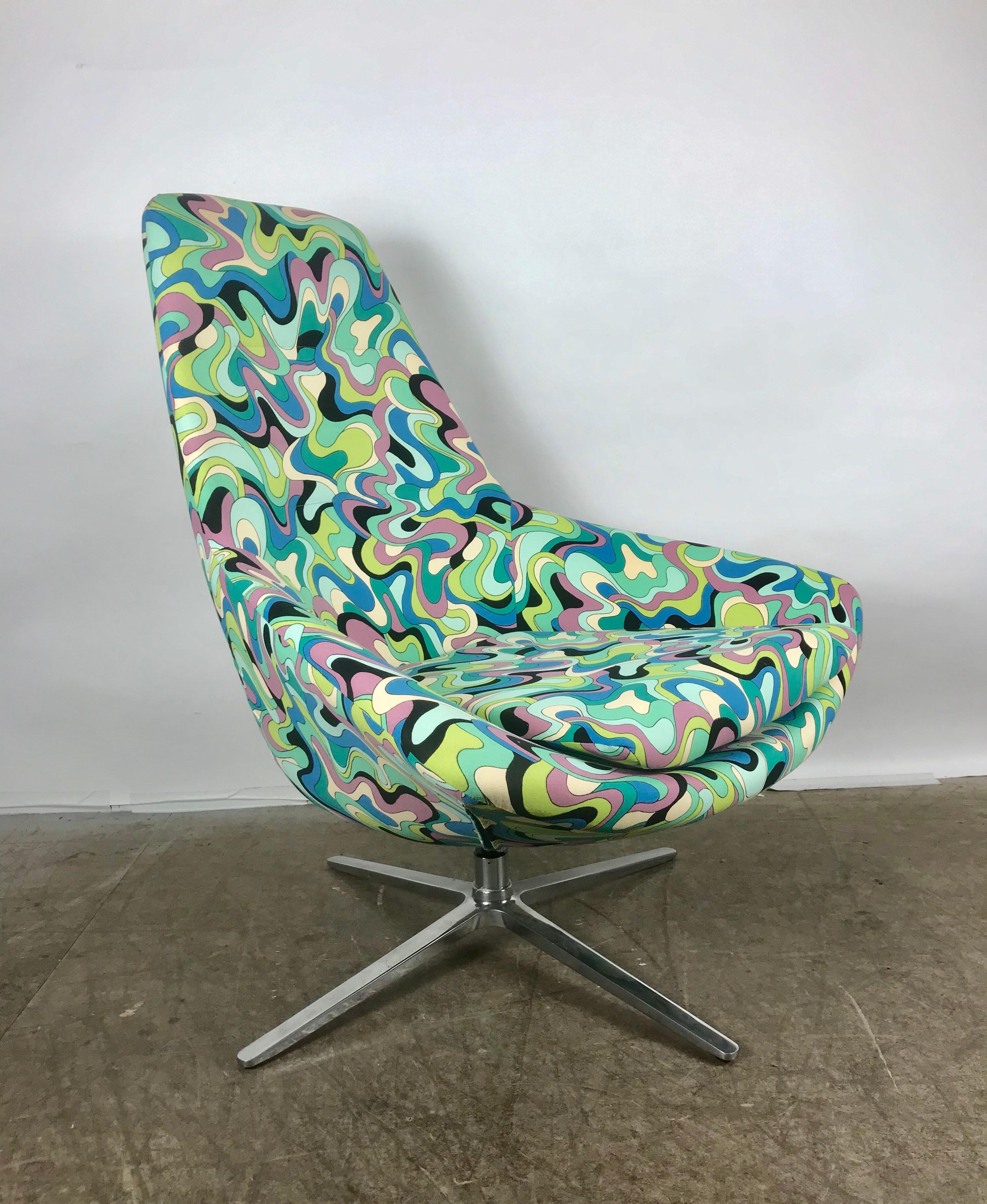 Steel Stunning Space Age Modernist Tilt-Swivel 