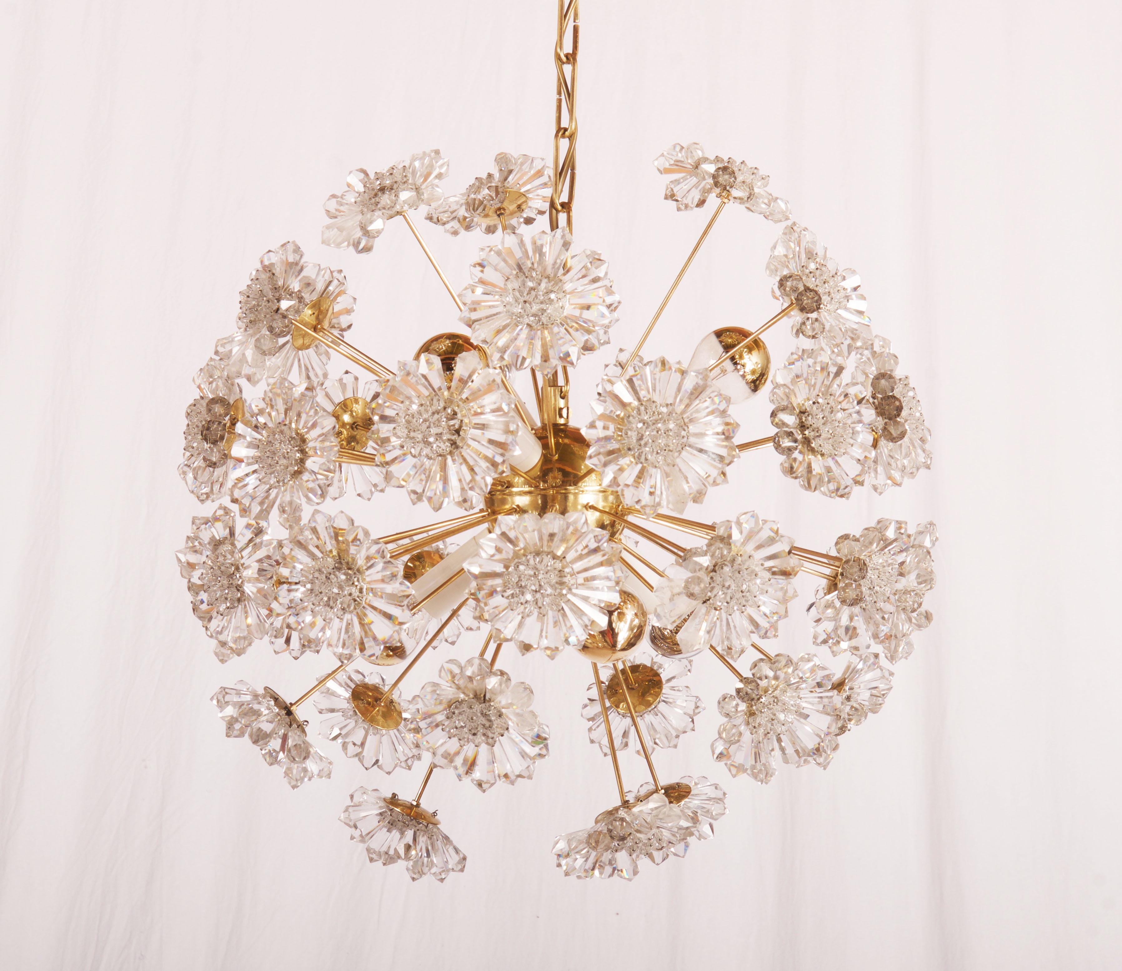 crystal flower chandelier