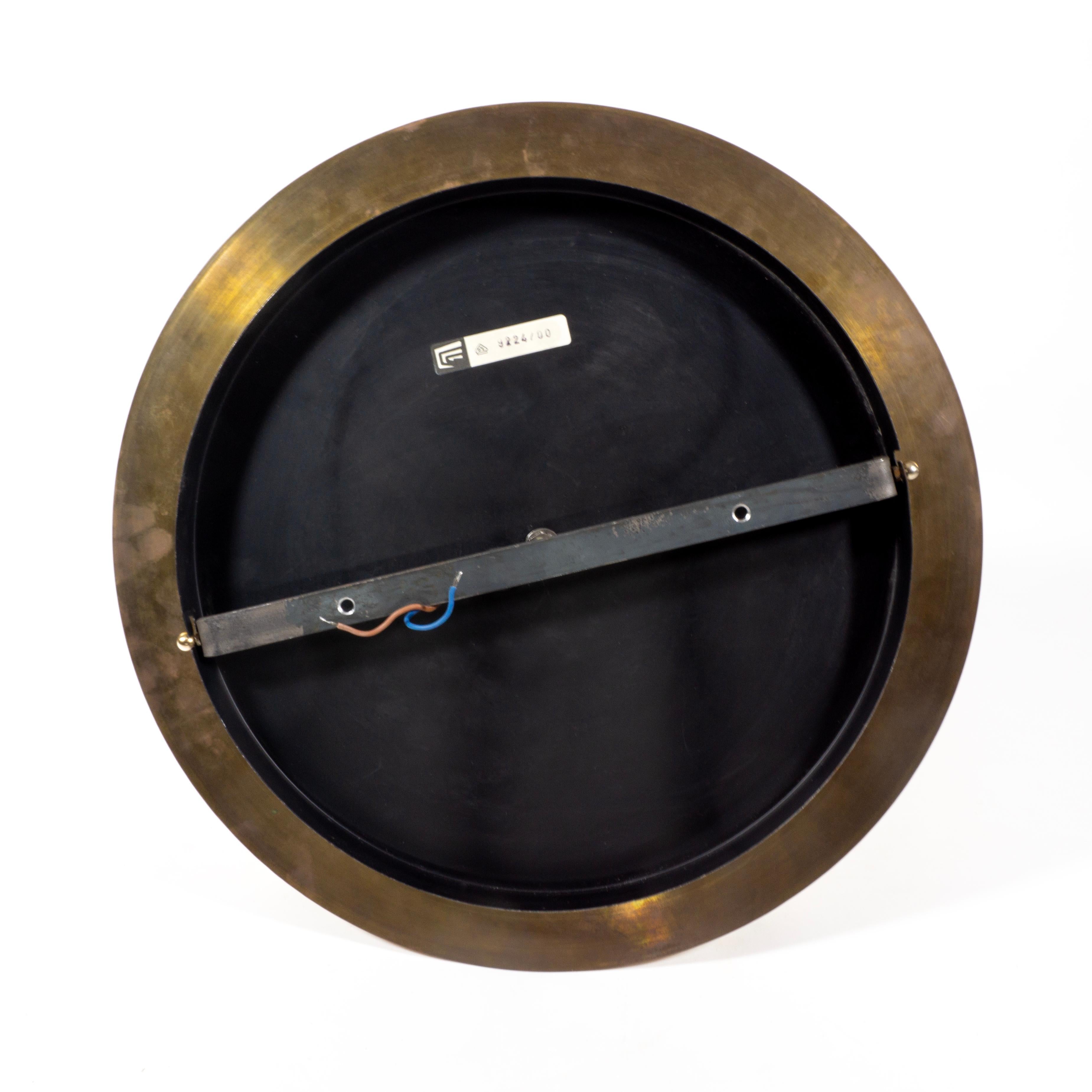 Stunning Sputnik Golden Brass Flush Mount Wall Light by Cosack 1970s For Sale 2