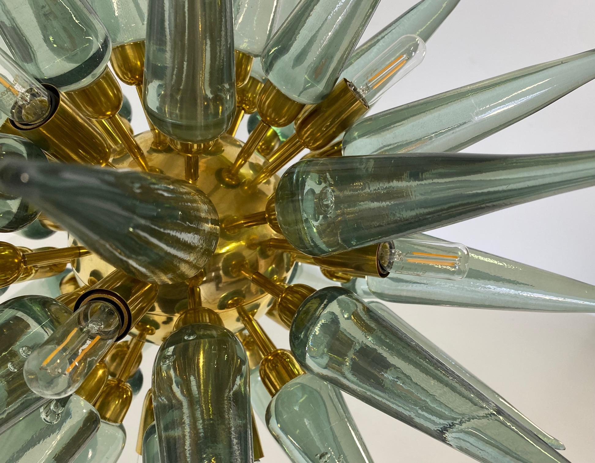 Stunning Sputnik Murano Glass Chandelier For Sale 6