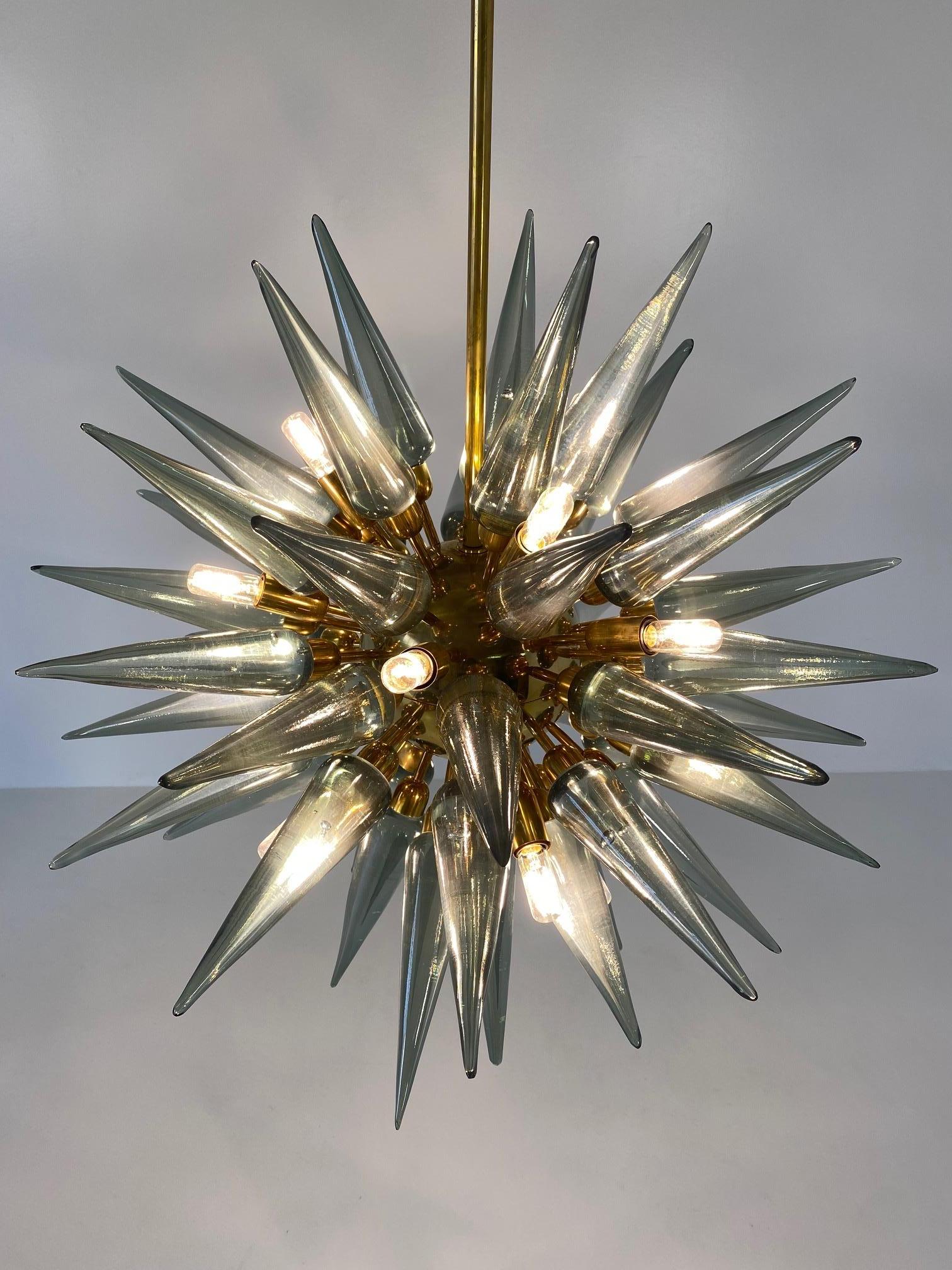 Stunning Sputnik Murano Glass Chandelier 2