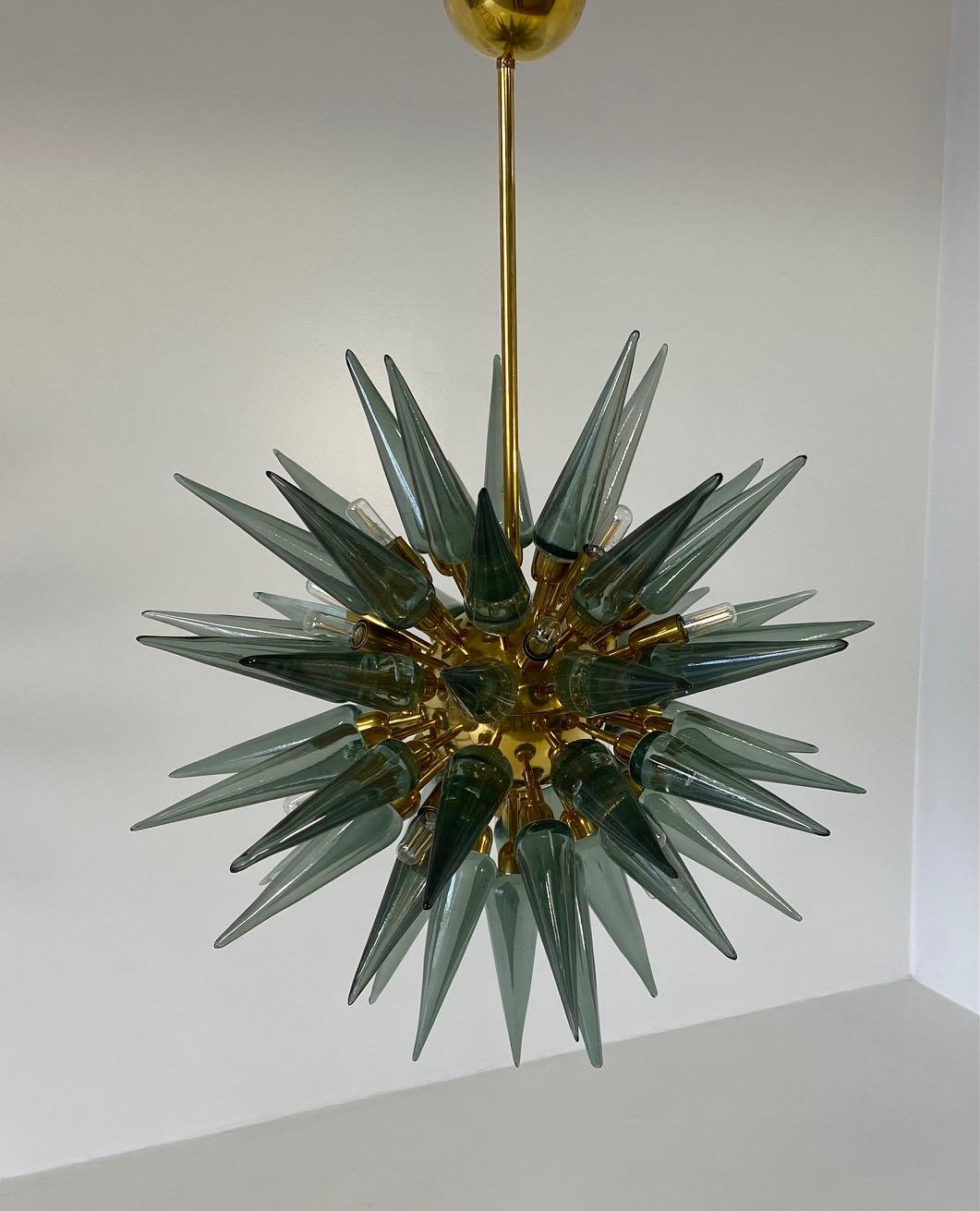 Stunning Sputnik Murano Glass Chandelier 3