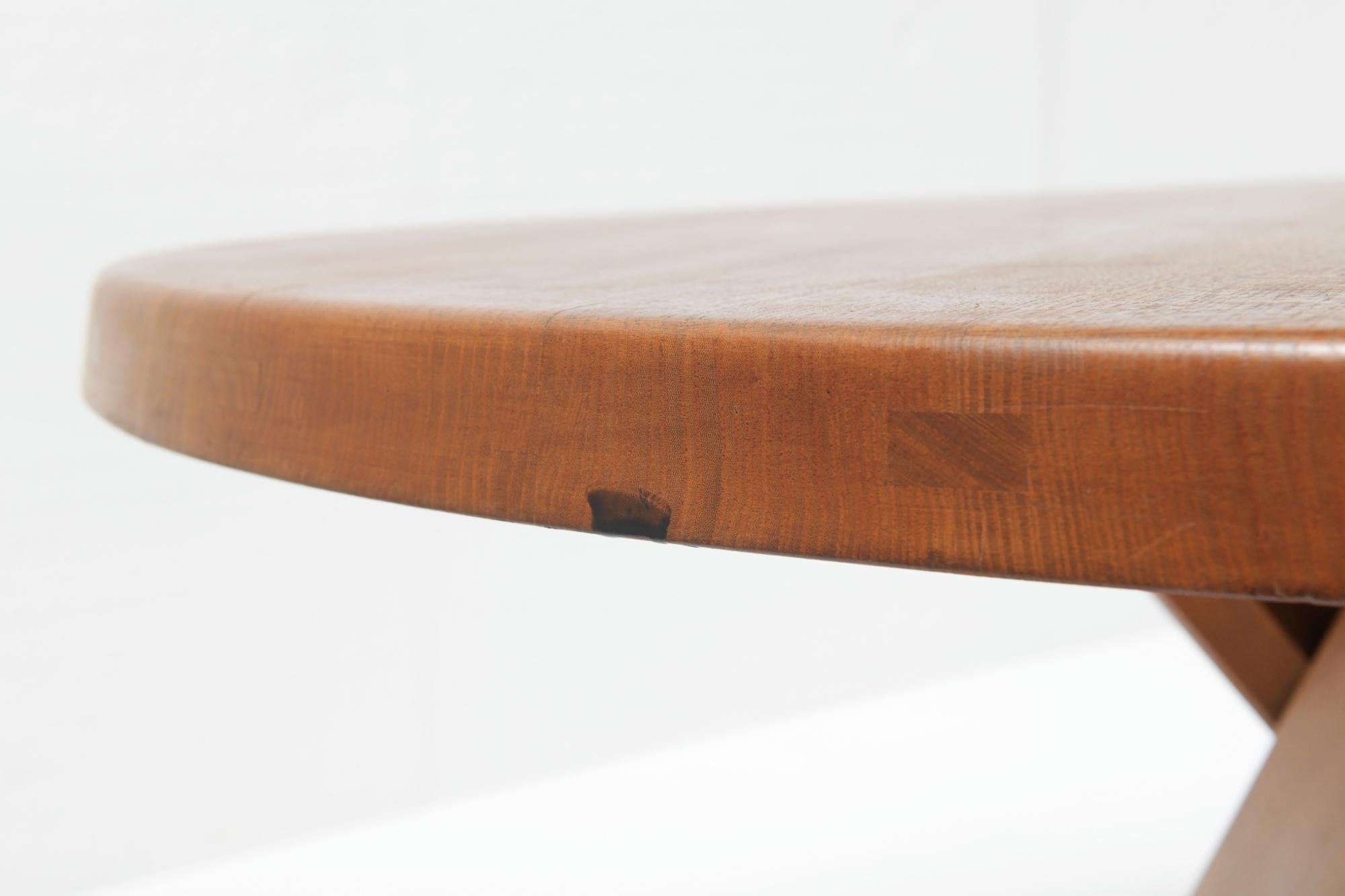Stunning Stamped T21 D Table, Pierre Chapo, France, 1969 For Sale 3