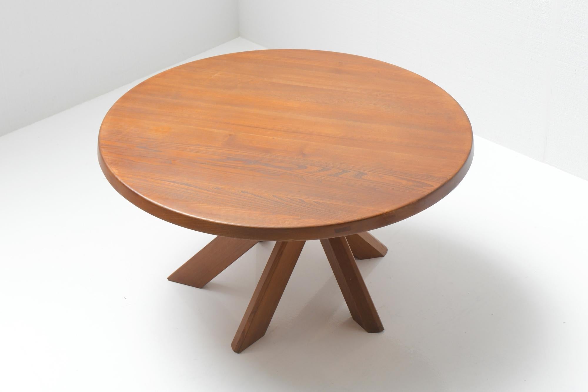 20th Century Stunning Stamped T21 D Table, Pierre Chapo, France, 1969 For Sale