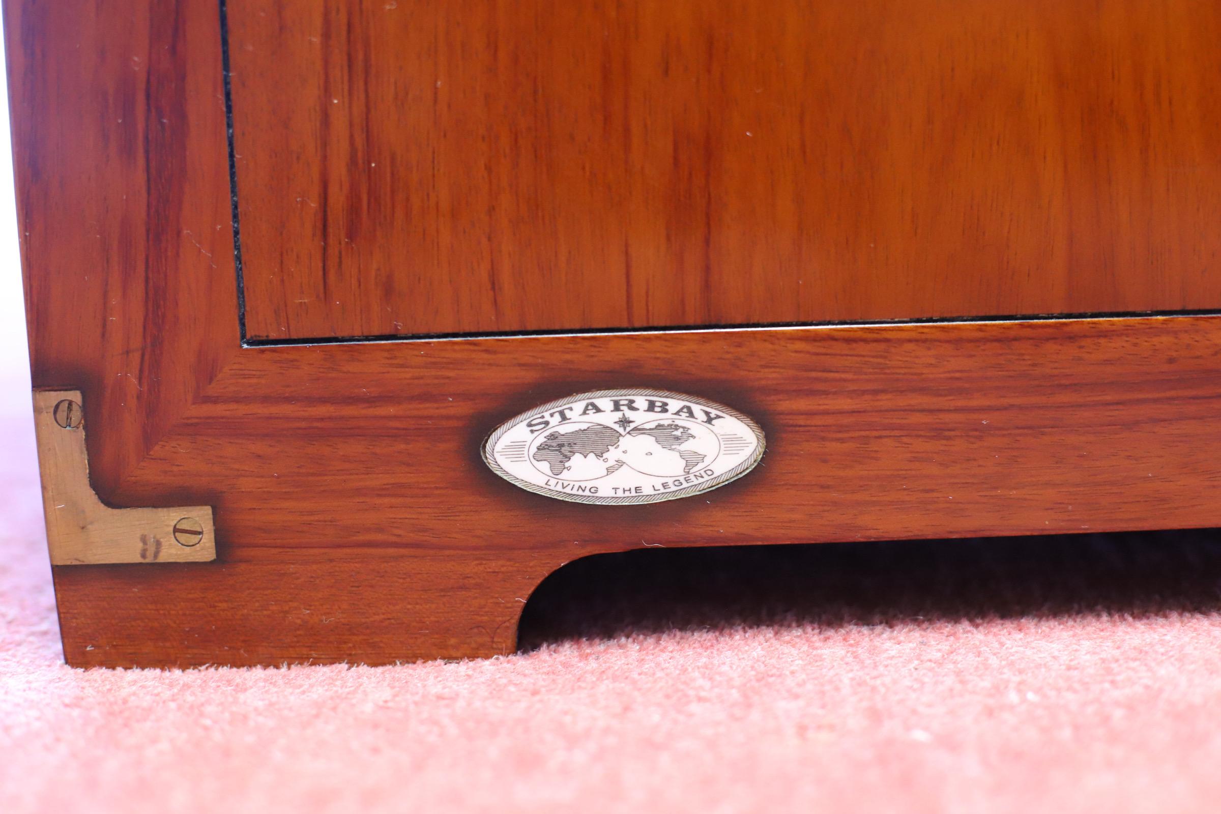 Stunning Starbay Rochefort Campaign Style  Pedestal Desk 10