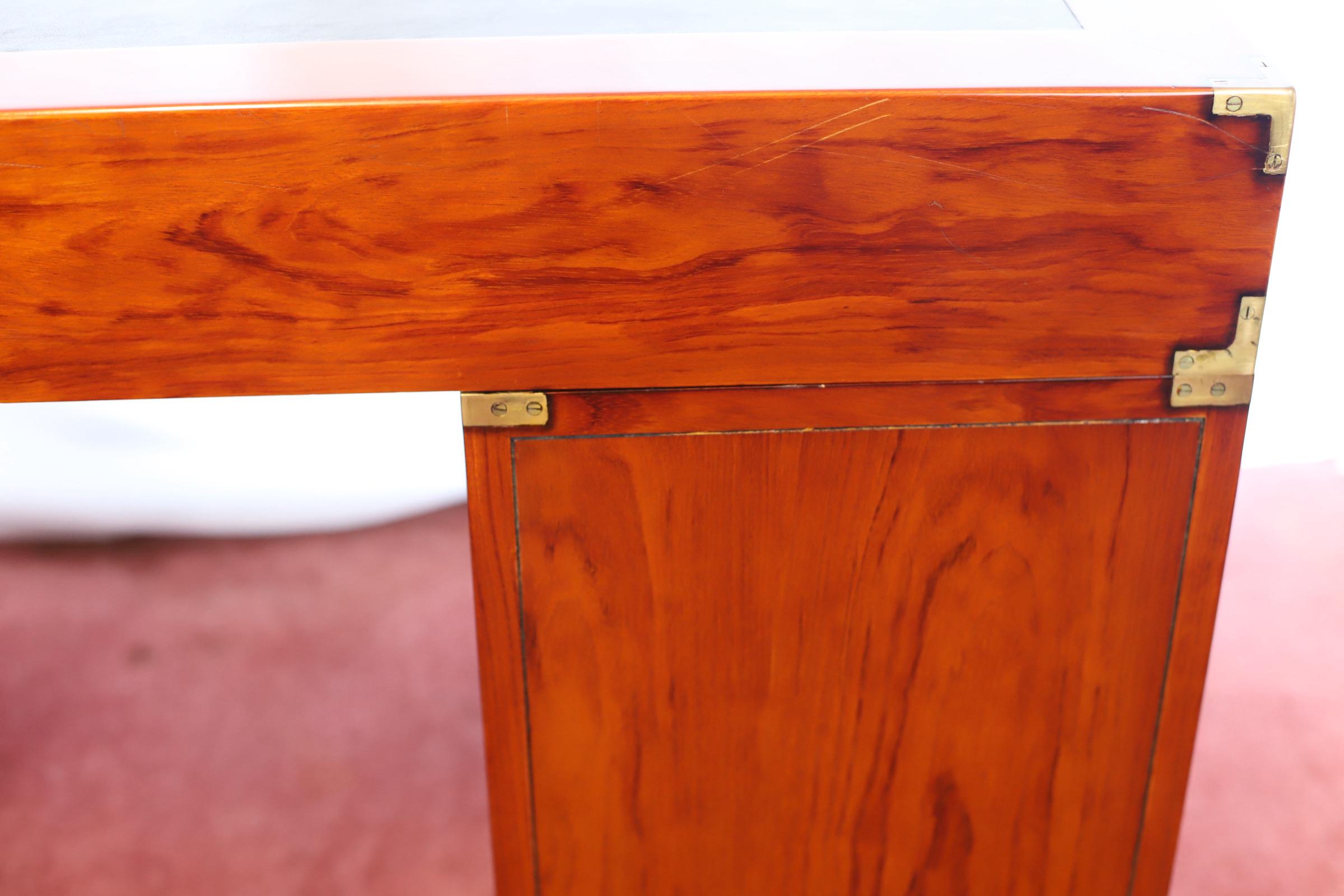 Stunning Starbay Rochefort Campaign Style  Pedestal Desk 11