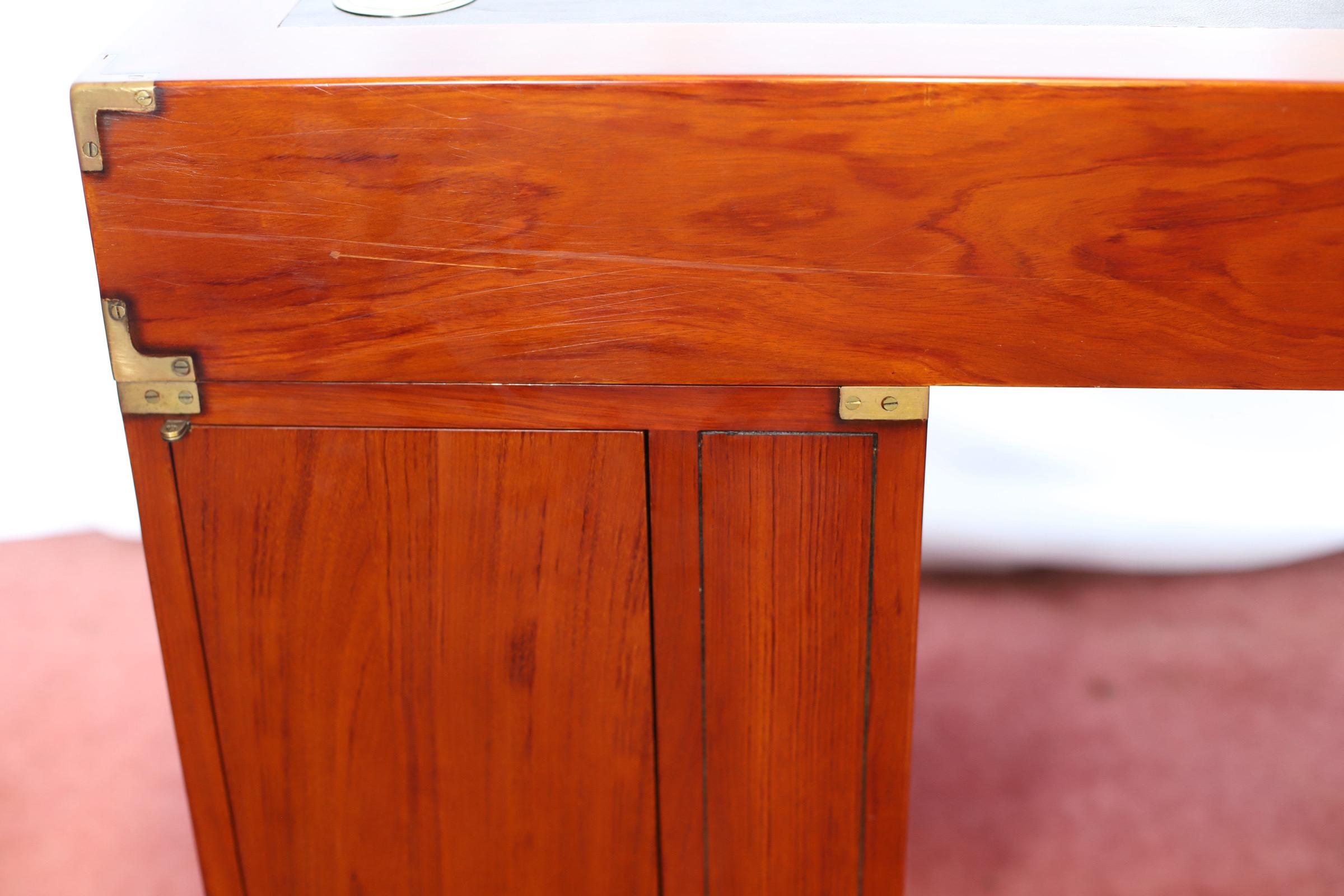 Stunning Starbay Rochefort Campaign Style  Pedestal Desk 12