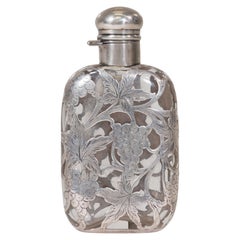 Vintage Stunning Sterling Silver Flask