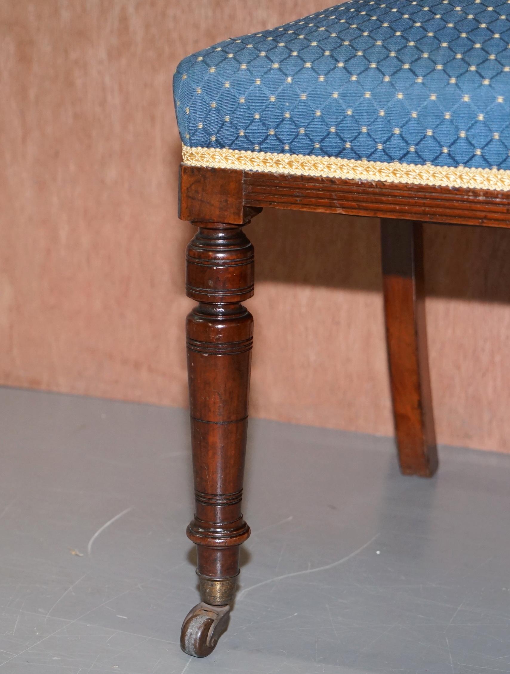 Upholstery Stunning Suite of Original Solid Hardwood Victorian Maple & Co. Dining Chairs For Sale