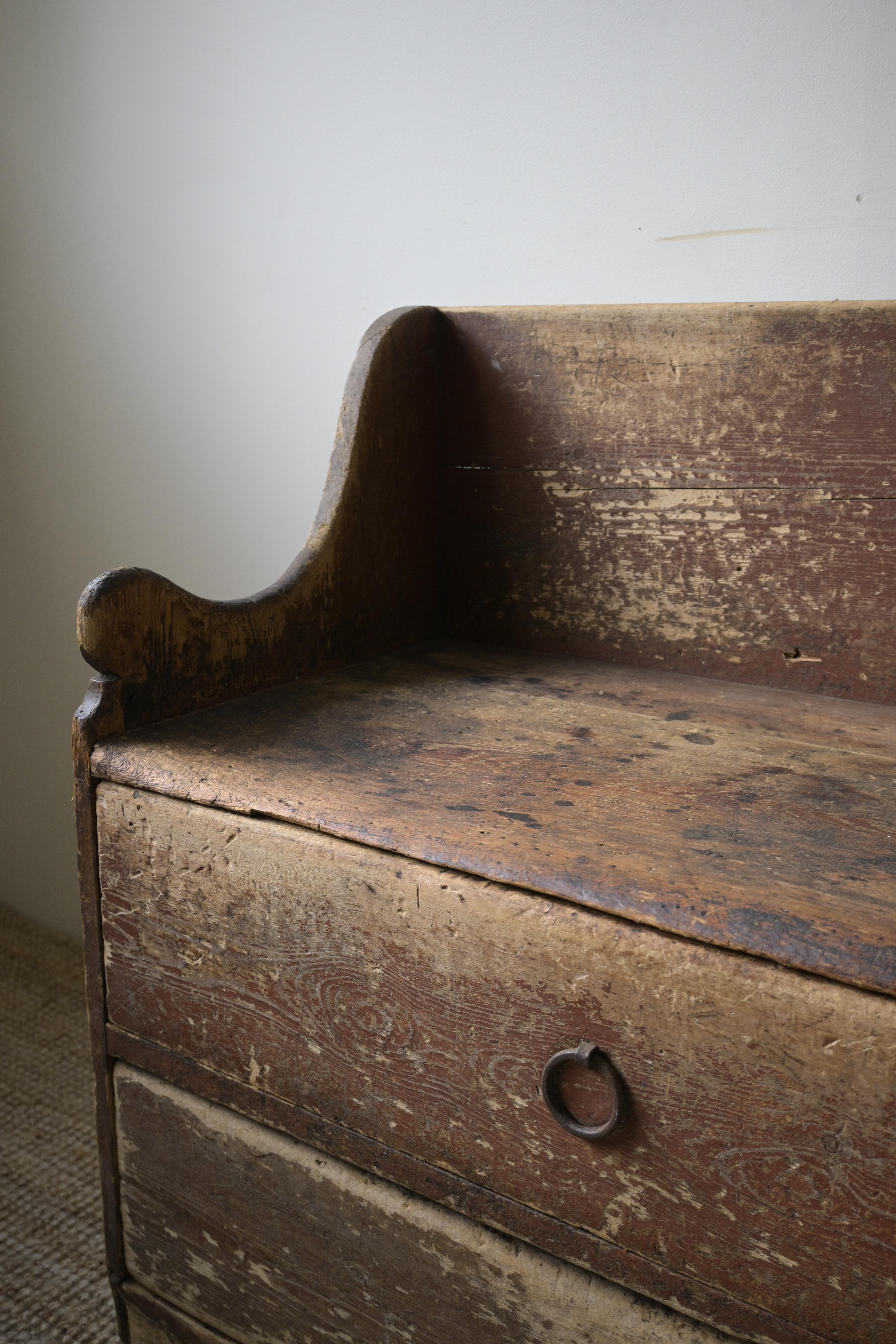 Scandinave moderne Superbe banc suédois primitif, vers 1850 ou avant en vente