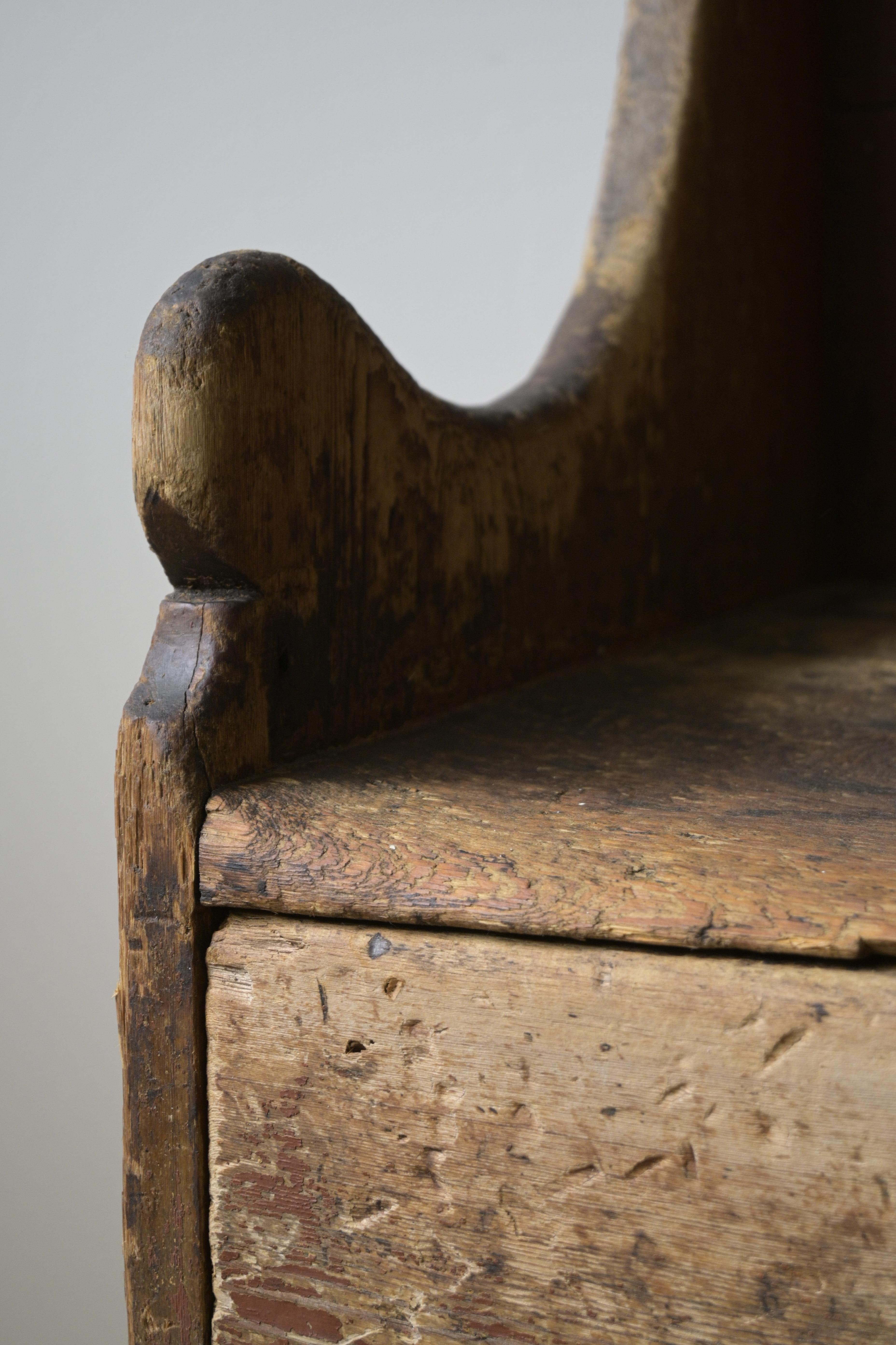 Superbe banc suédois primitif, vers 1850 ou avant en vente 2