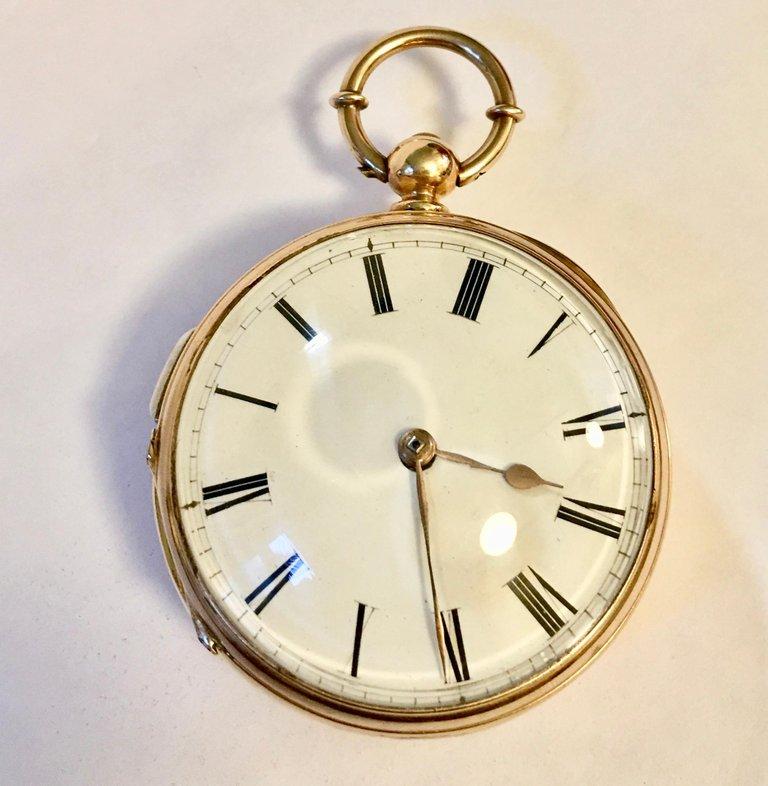 Stunning Swiss Quality 14 Karat Gold Musical Repeater Pocket Watch at