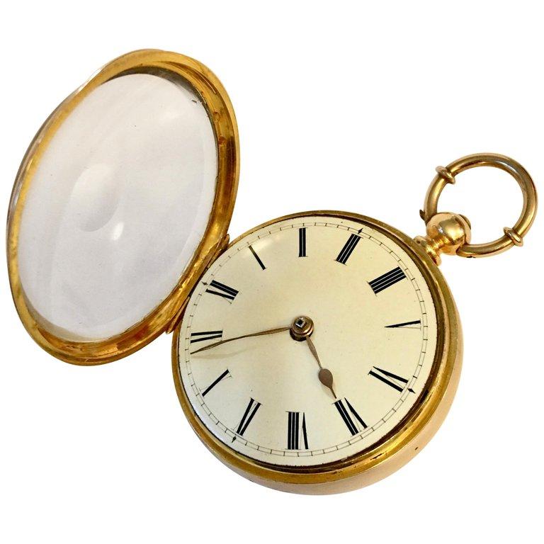 Stunning Swiss Quality 14 Karat Gold Musical Repeater Pocket Watch at