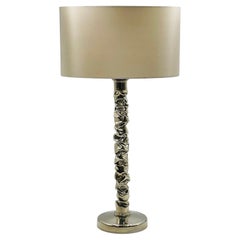 Stunning Table Lamp in Polished Nickel, Made in England by Porta Romana