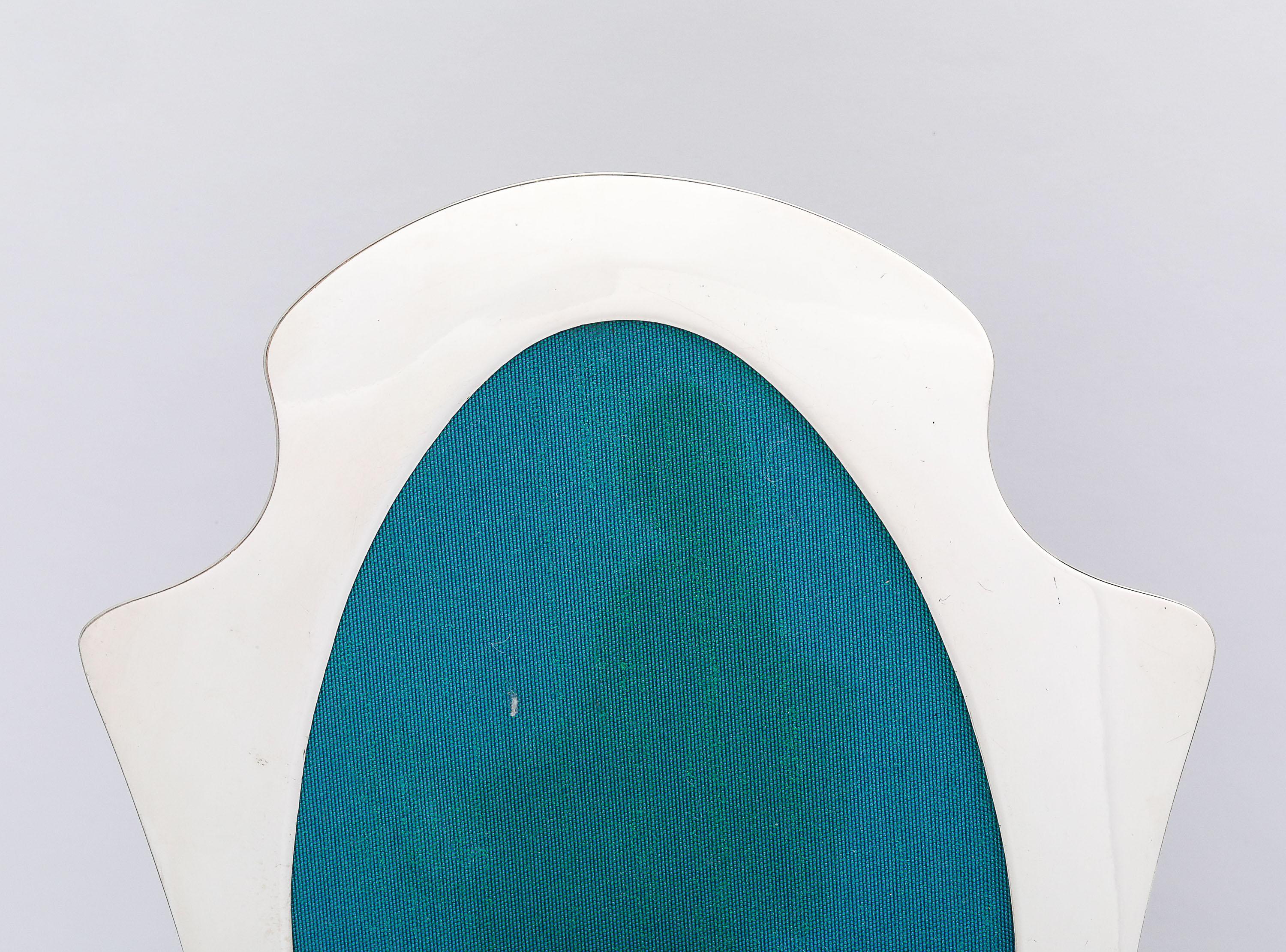 Sterling Silver Stunning Tall Art Nouveau Picture Frame For Sale