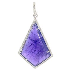 Used Stunning Tanzanite and Diamond Pendant