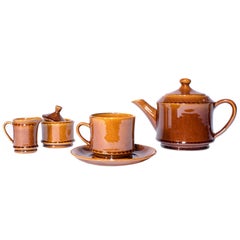 Stunning Tea Set from "Stavanger" Norway in Glassed Ceramics