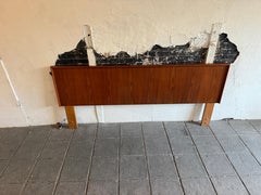 Stunning Teak Danish Mid Century Modern King Headboard made in Denmark