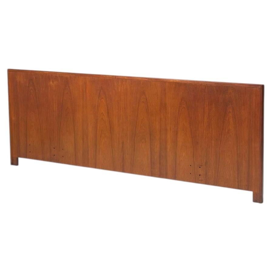 Stunning Teak Danish Mid Century Modern King Headboard made in Denmark
