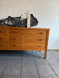 Stunning teak danish modern 6 drawer low dresser credenza Brande Møbelfabrik