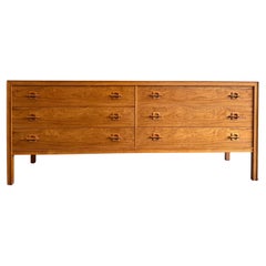 Stunning teak danish modern 6 drawer low dresser credenza Brande Møbelfabrik