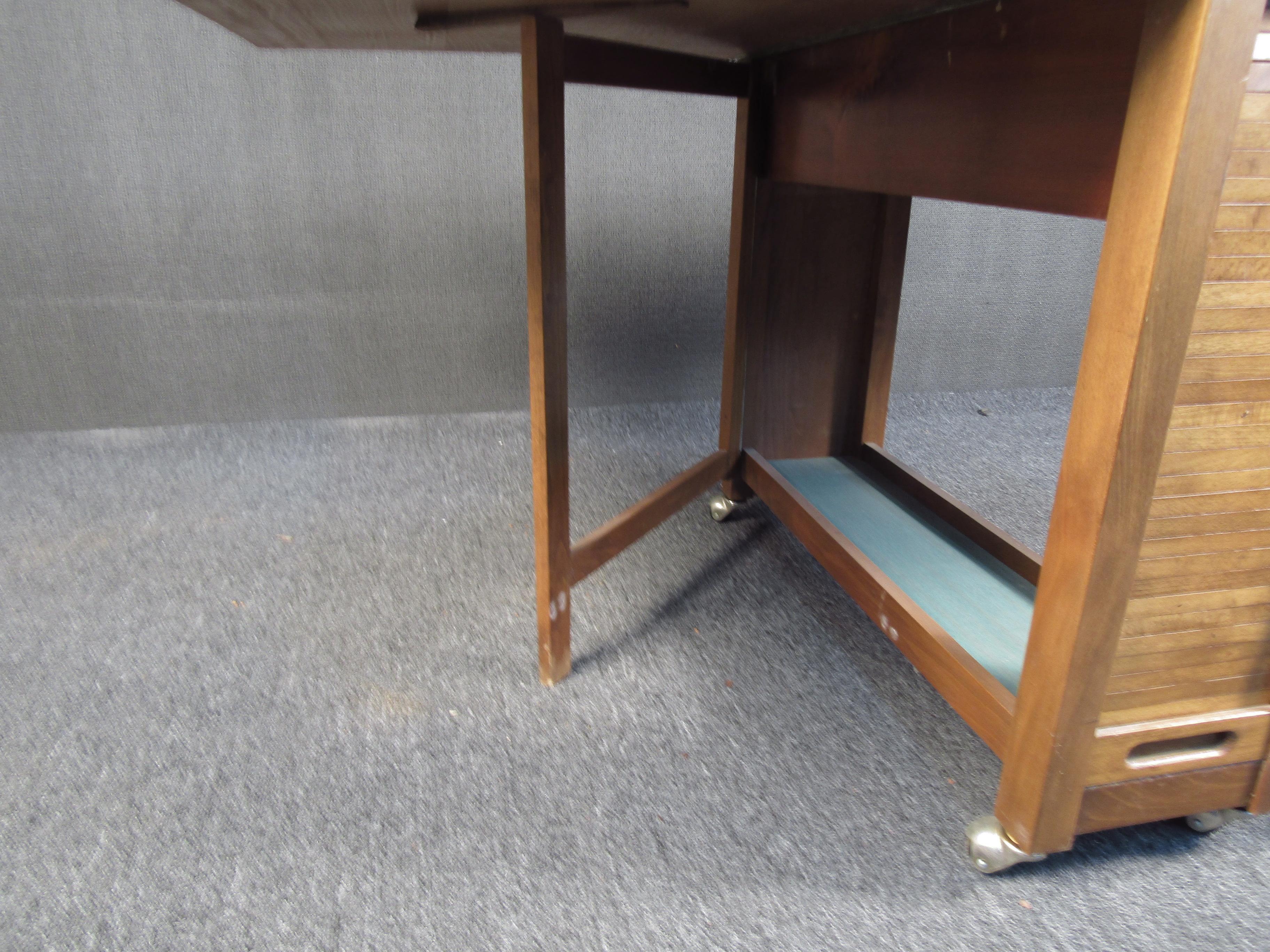 Stunning Teak Midcentury Drop Leaf Table with Chairs 5