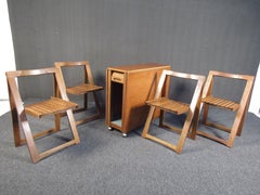 Stunning Teak Midcentury Drop-Leaf Table with Chairs