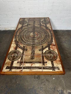 Stunning Teak & Tile Coffee / Cocktail Table by Ox-Art -Trioh c.1978 / Denmark