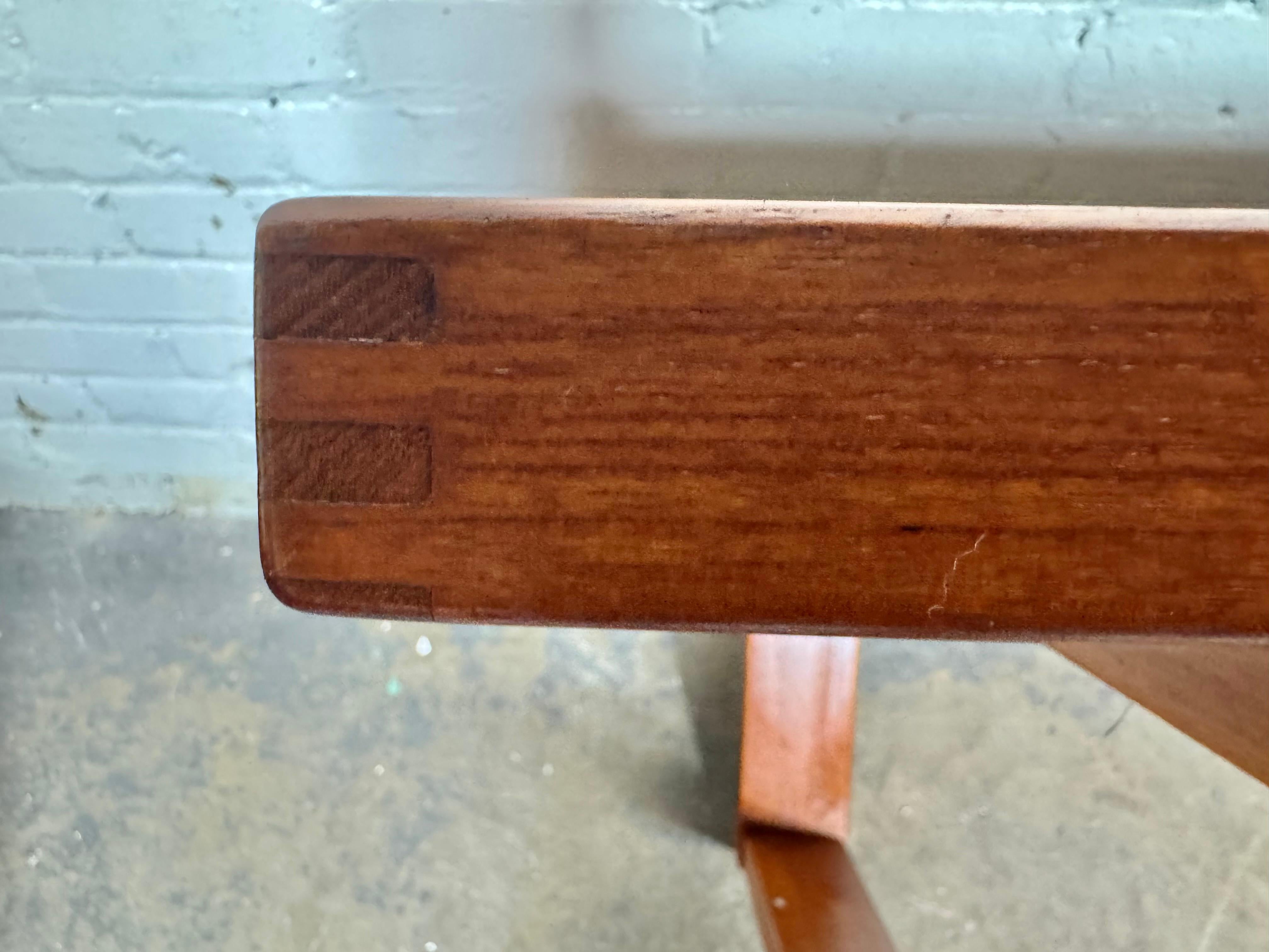 Stunning Teak & Tile Coffee / Cocktail Table by Ox-Art -Trioh c.1978 / Denmark In Good Condition For Sale In Buffalo, NY