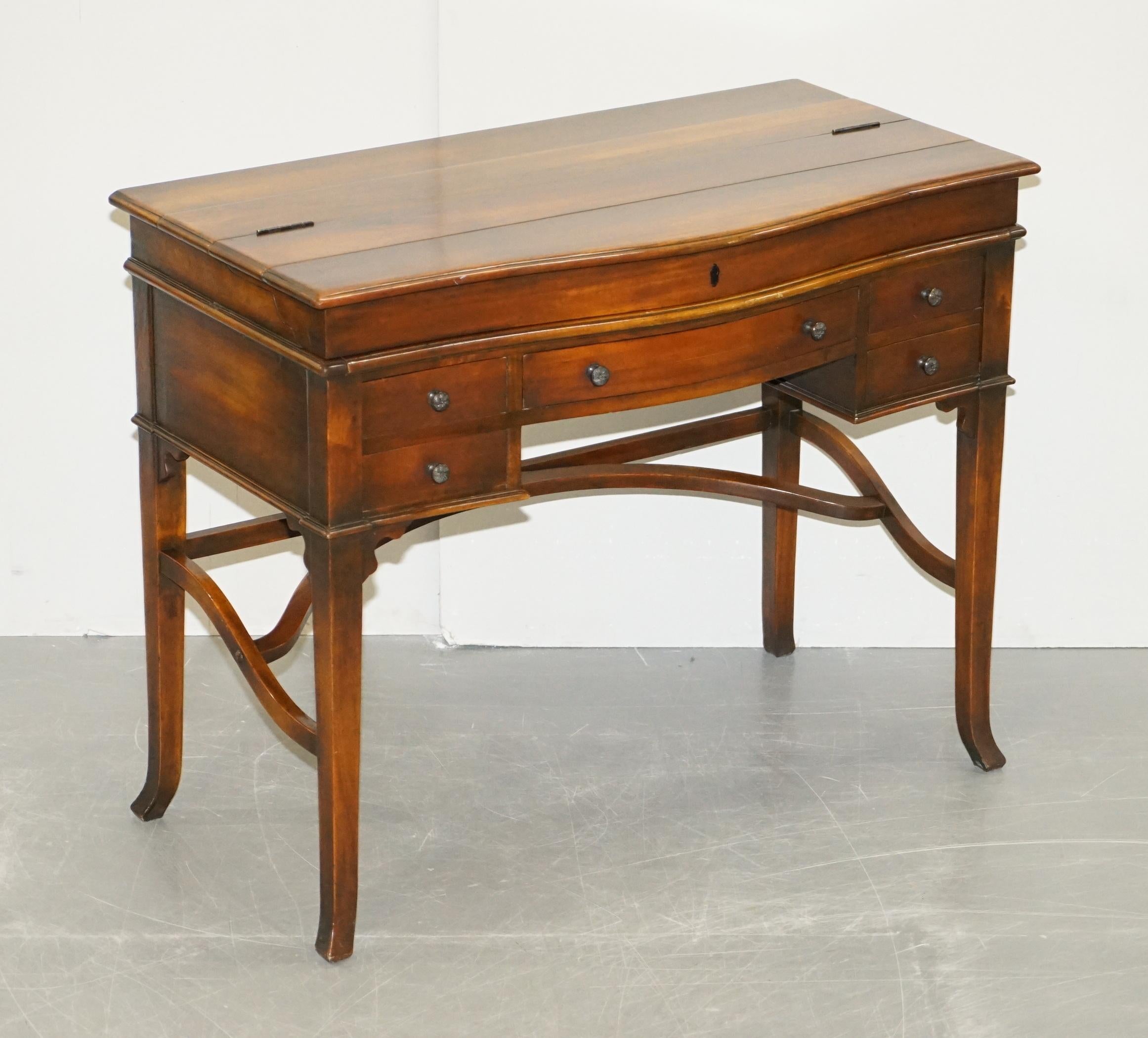 We are delighted to offer for sale this stunning Theodore Alexander military campaign style fold out writing desk or work station

An exquisite looking and very well made piece. The desk can be used either folded or unfolded, this is the largest
