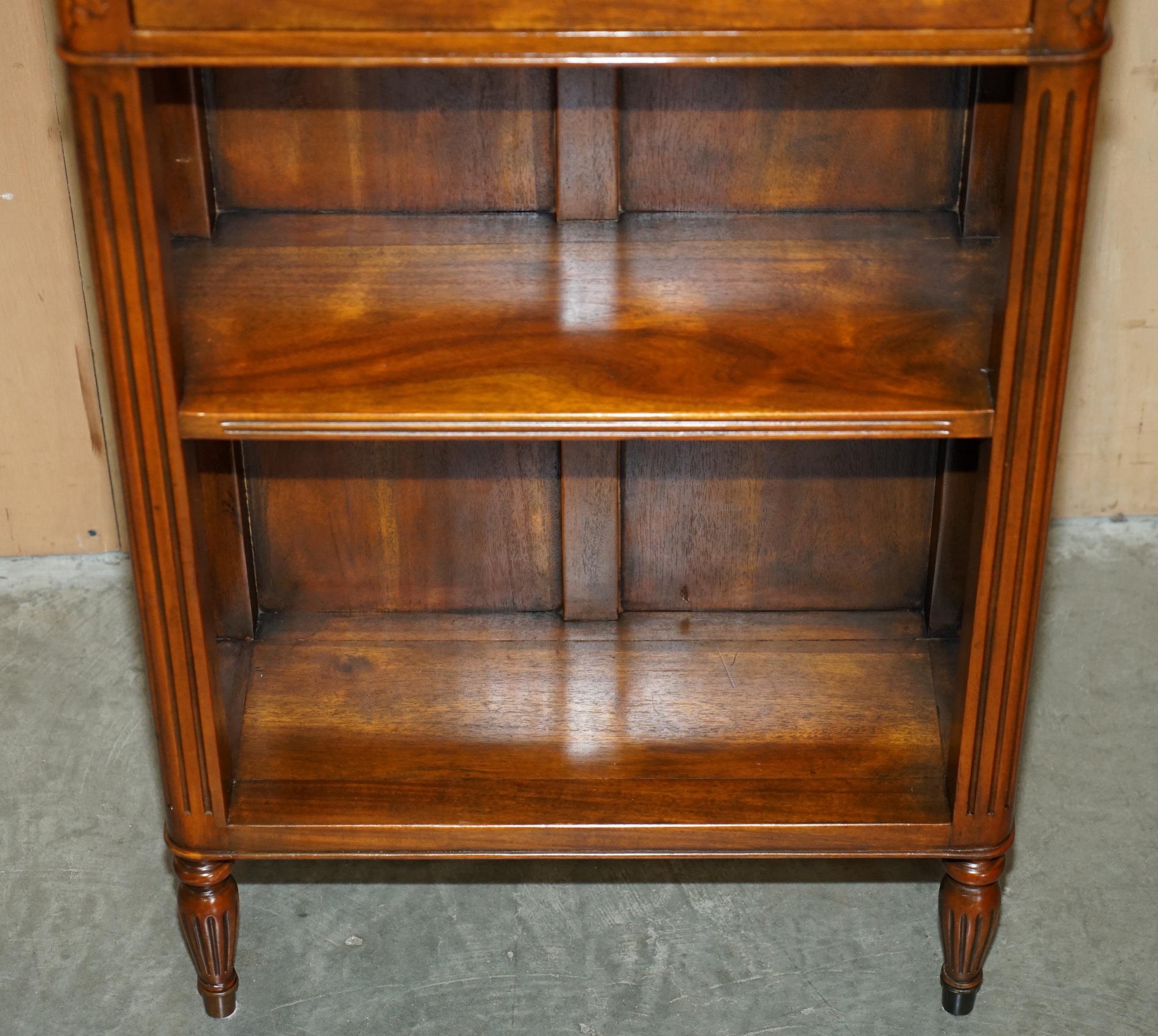 Walnut STUNNING THEODORE ALEXANDER DRAWER OPEN LIBRARY BOOKCASE WiTH SINGLE DRAWER For Sale