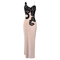 Stunning Thierry Mugler Evening Gown Sexy Lace Dress