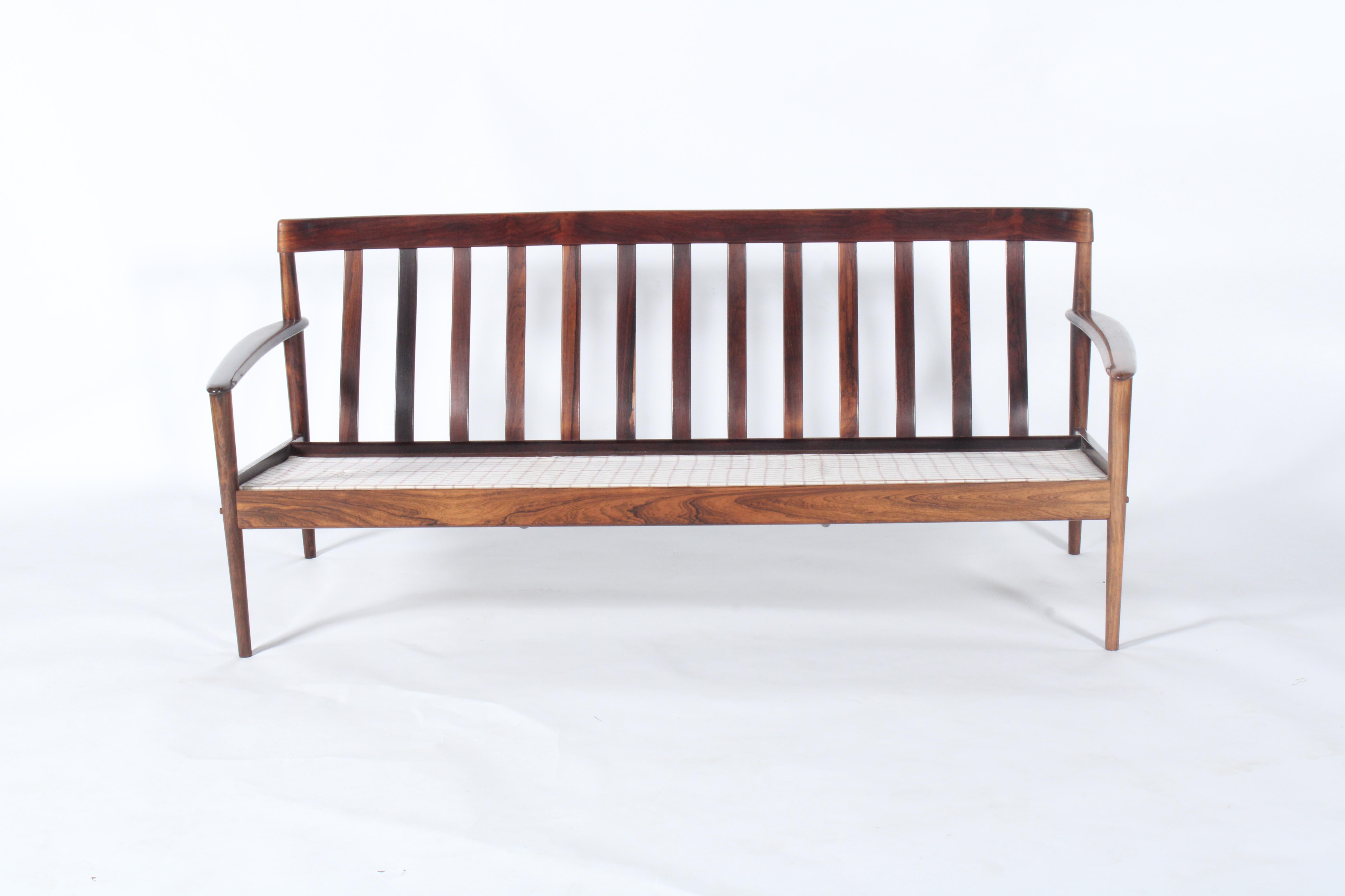 Stunning Three Seater Danish Sofa By Grete Jalk  For Sale 10