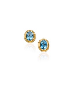Tiffany & Co. Set of Aquamarine 18 Karat Yellow Gold Earrings