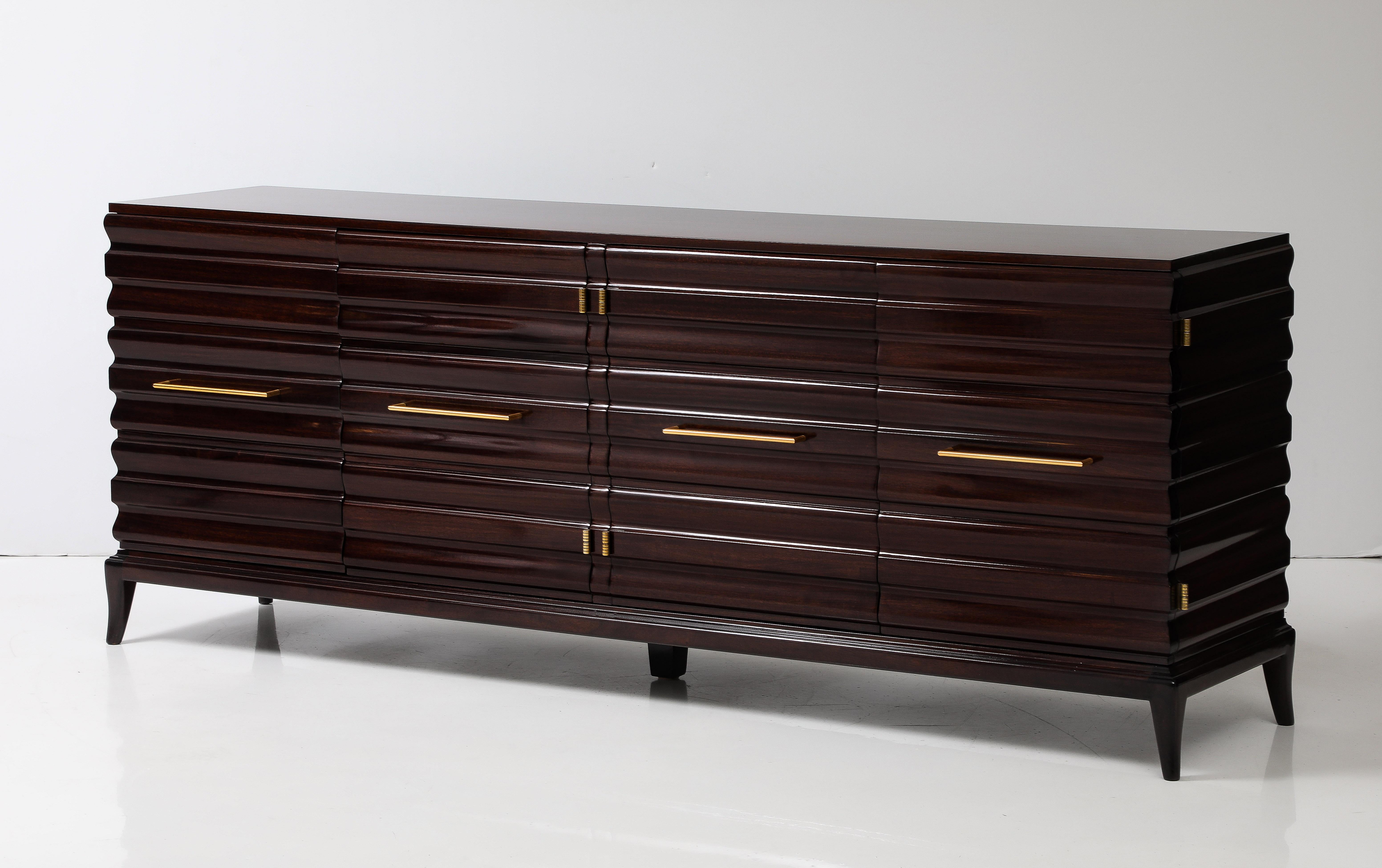 Mid-Century Modern Stunning Tommi Parzinger Cabinet. For Sale