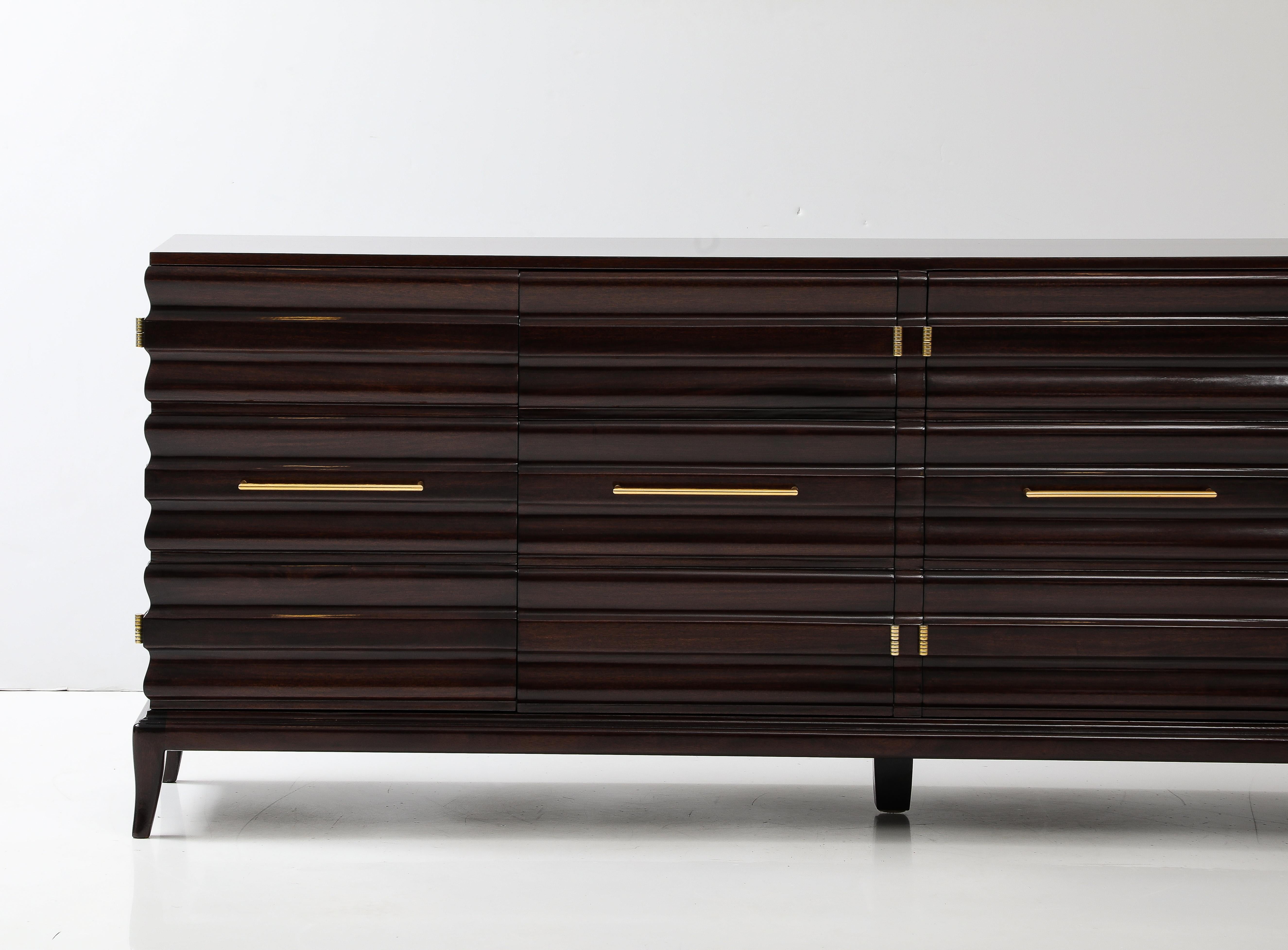 Stunning Tommi Parzinger Cabinet. In Good Condition For Sale In New York, NY