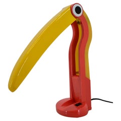 Stunning Toucan Table Lamp by H.T.Huang for Lenoir, 1975s.