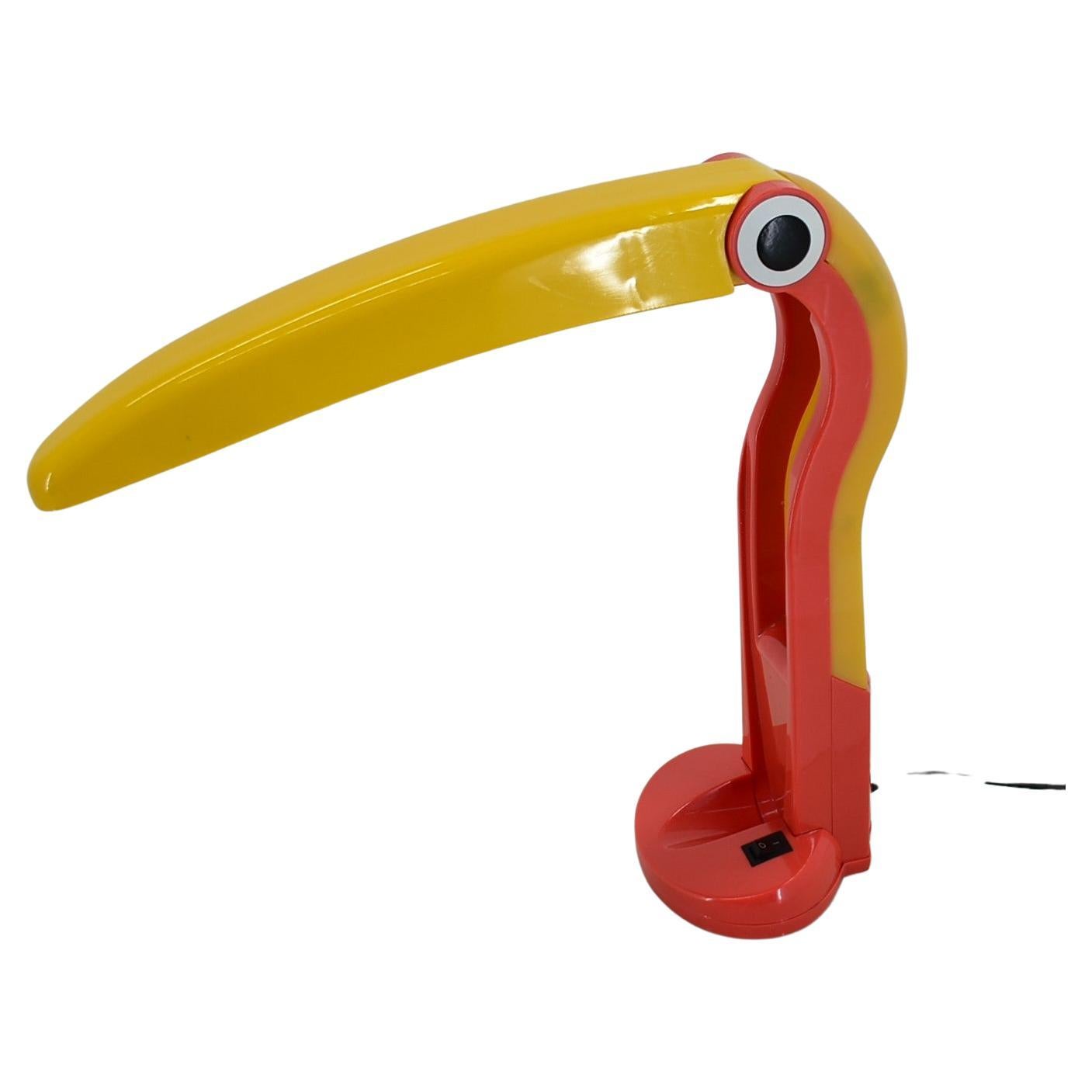 Stunning Toucan Table Lamp by H.T.Huang for Lenoir, 1975s.