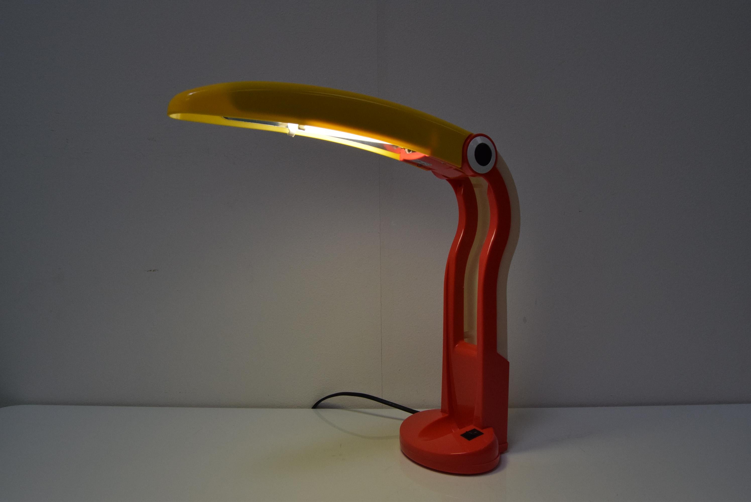 Stunning Toucan Table Lamp by H.T.Huang for Lenoir, 1990's.  1