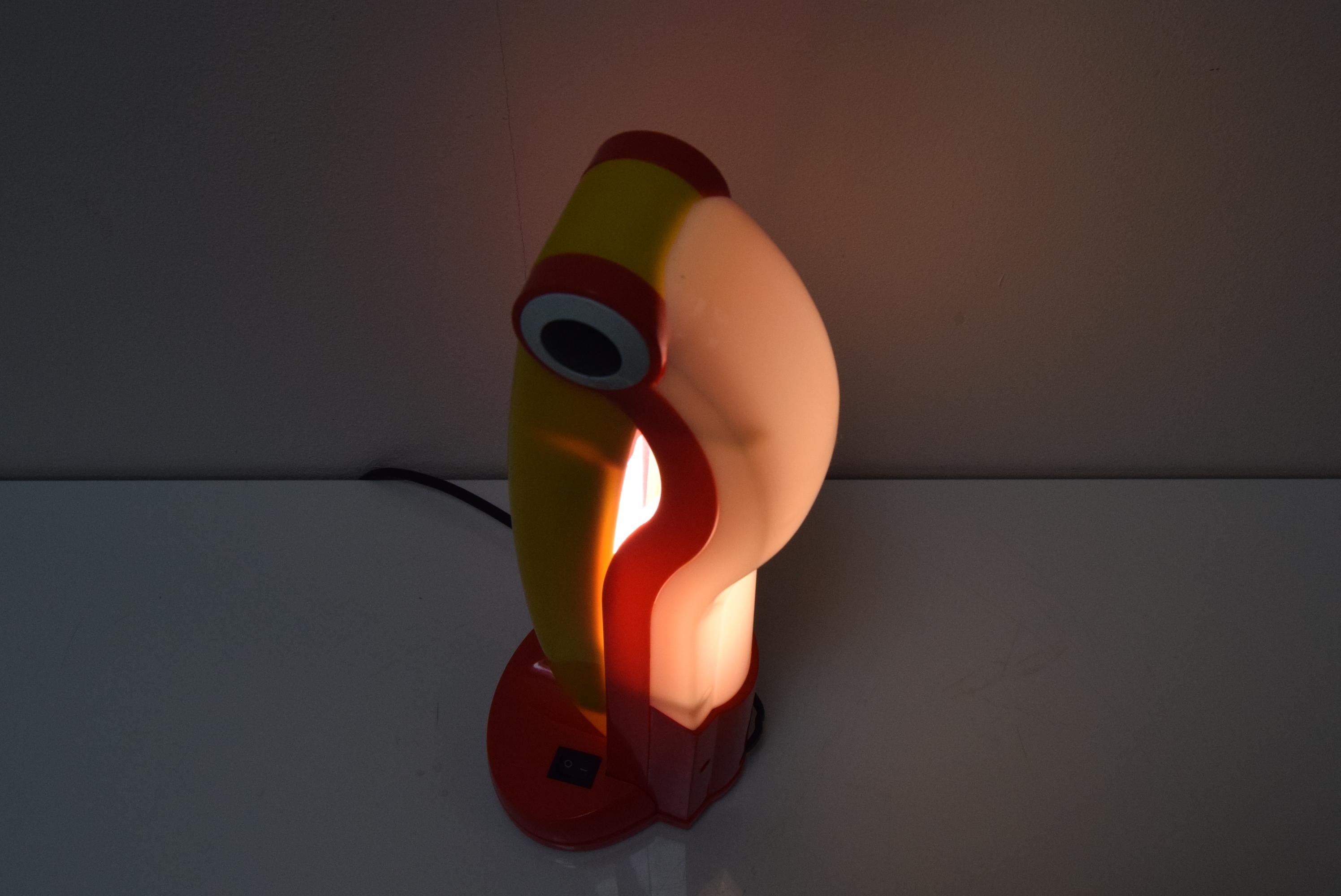 Stunning Toucan Table Lamp by H.T.Huang for Lenoir, 1990's.  5