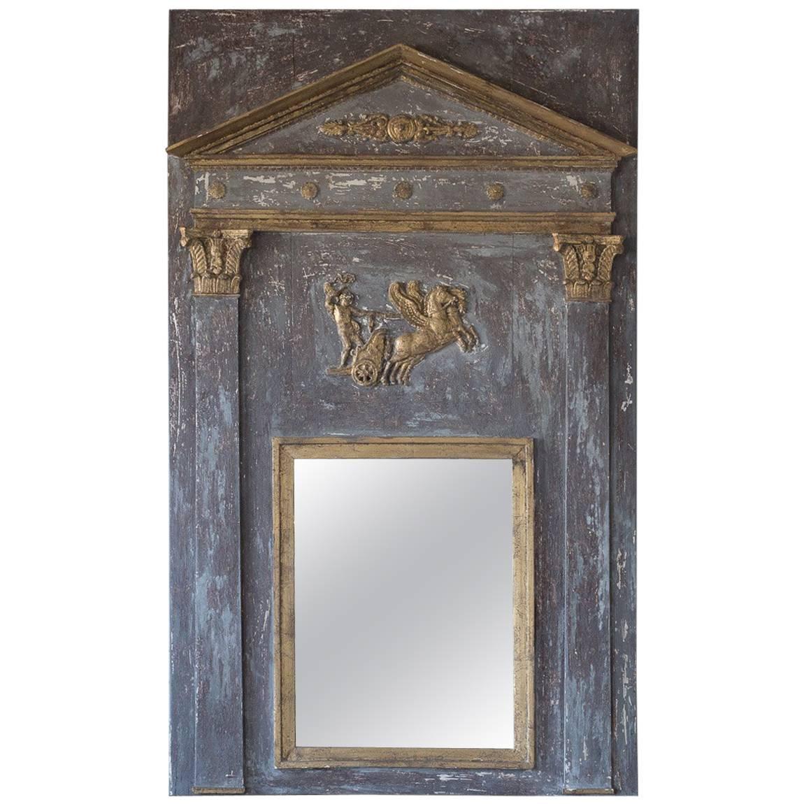 Stunning Trumeau Directoire Mirror, circa 1800 For Sale