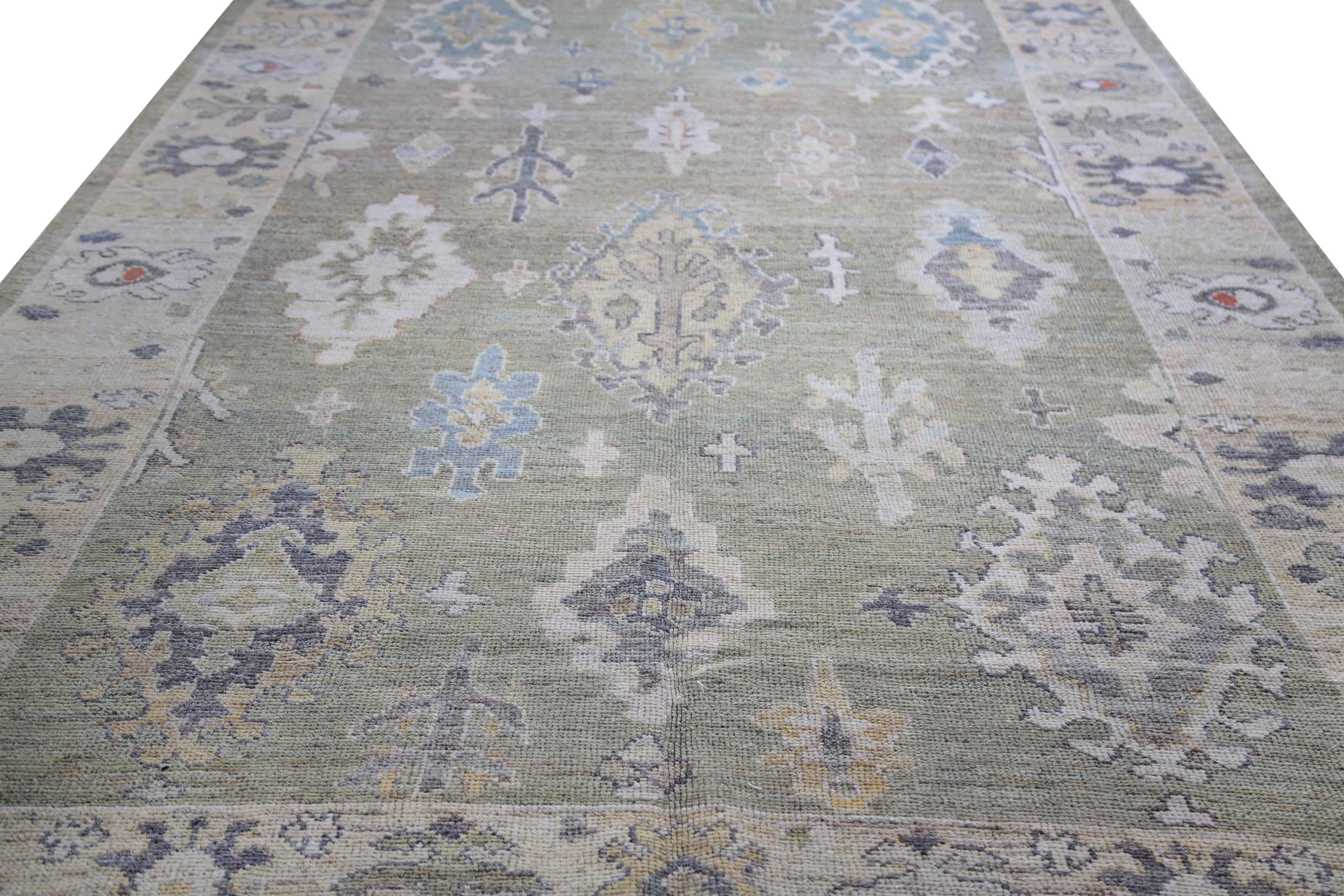 Stunning Turkish Oushak Rug For Sale 1