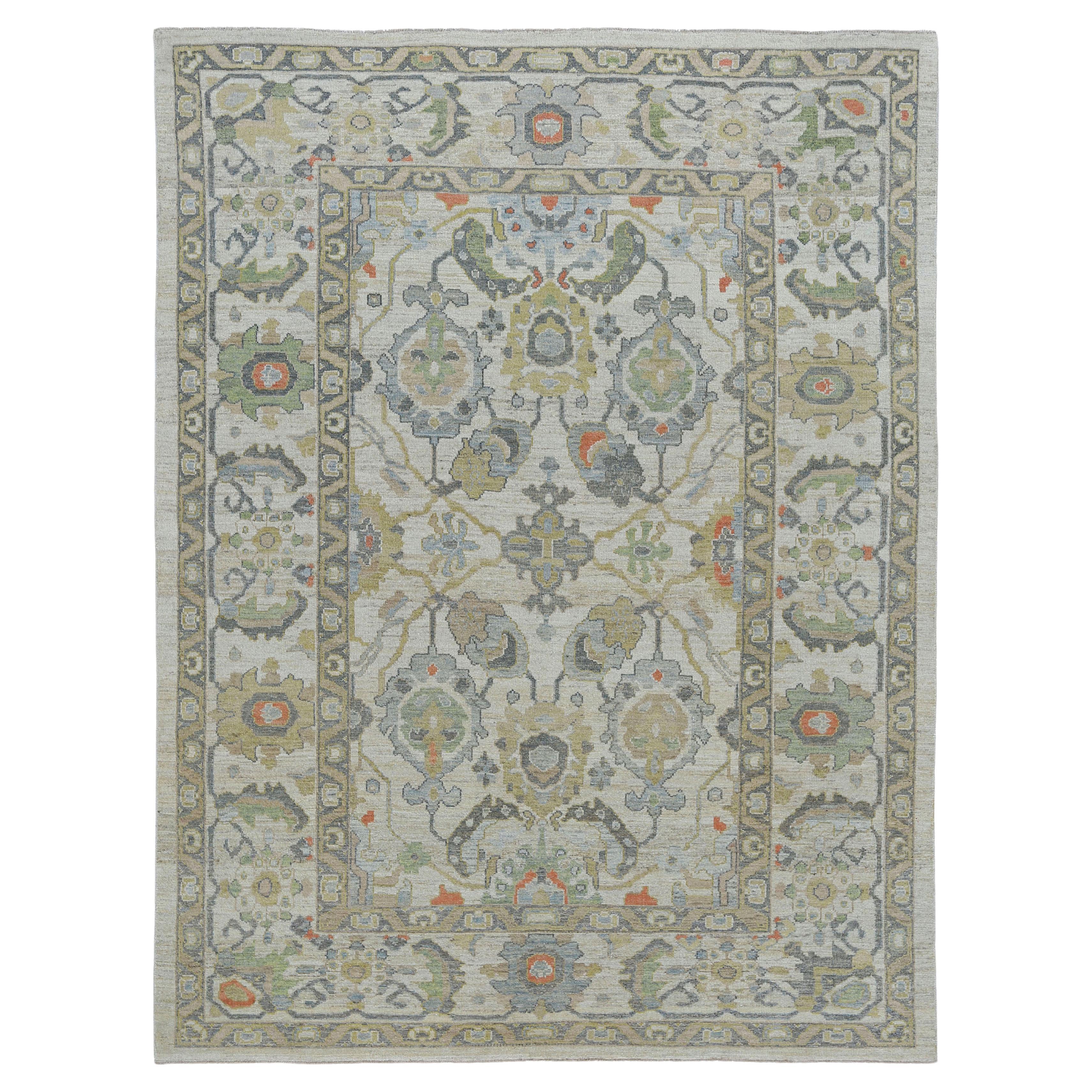 Tapis d'Afghanistan Sultanabad datant d'environ 1990, motif ivoire en laine - 95527