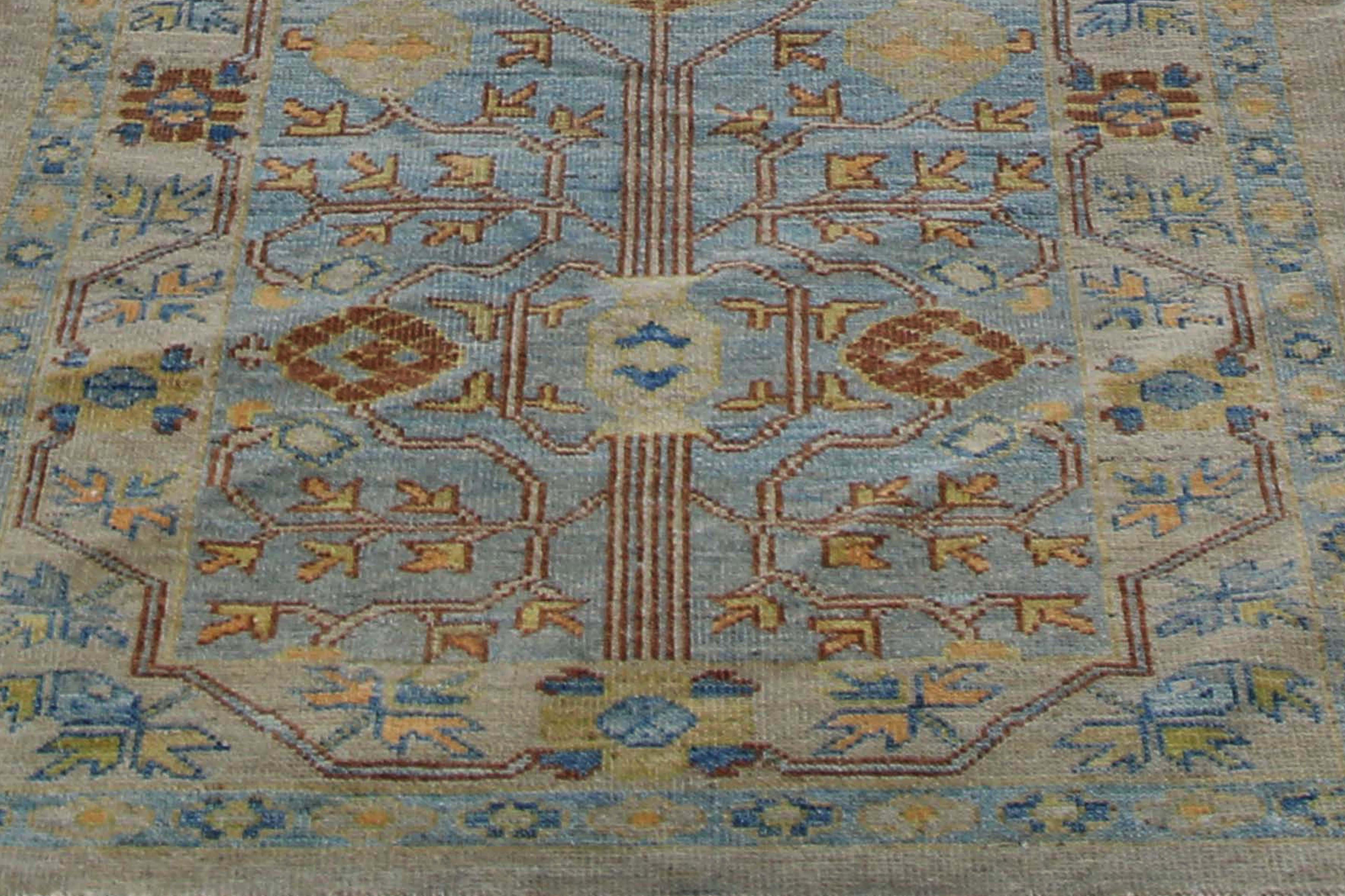 Contemporary Stunning Turkish Sultanabad Runner Rug For Sale