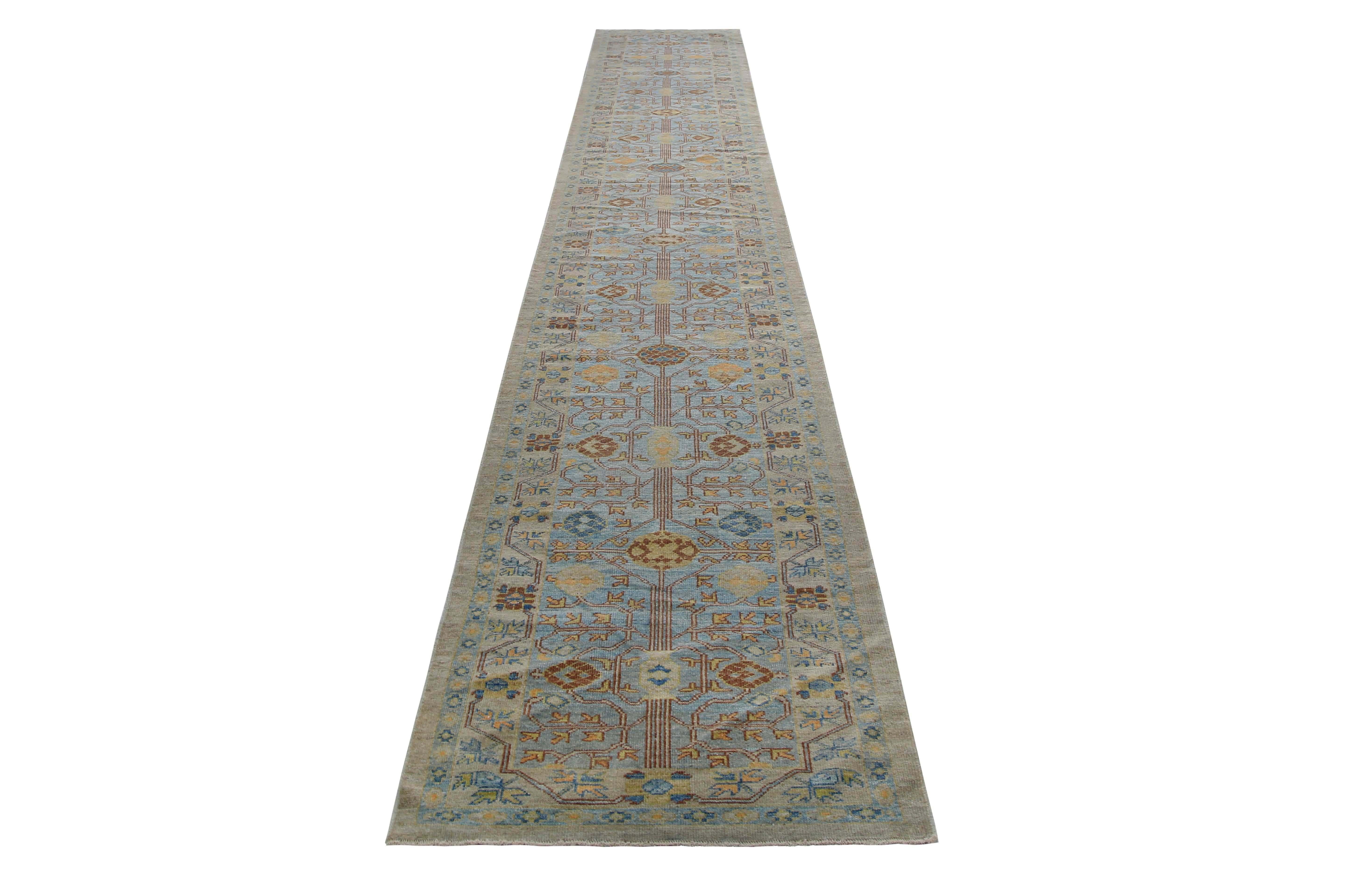 Stunning Turkish Sultanabad Runner Rug For Sale 1