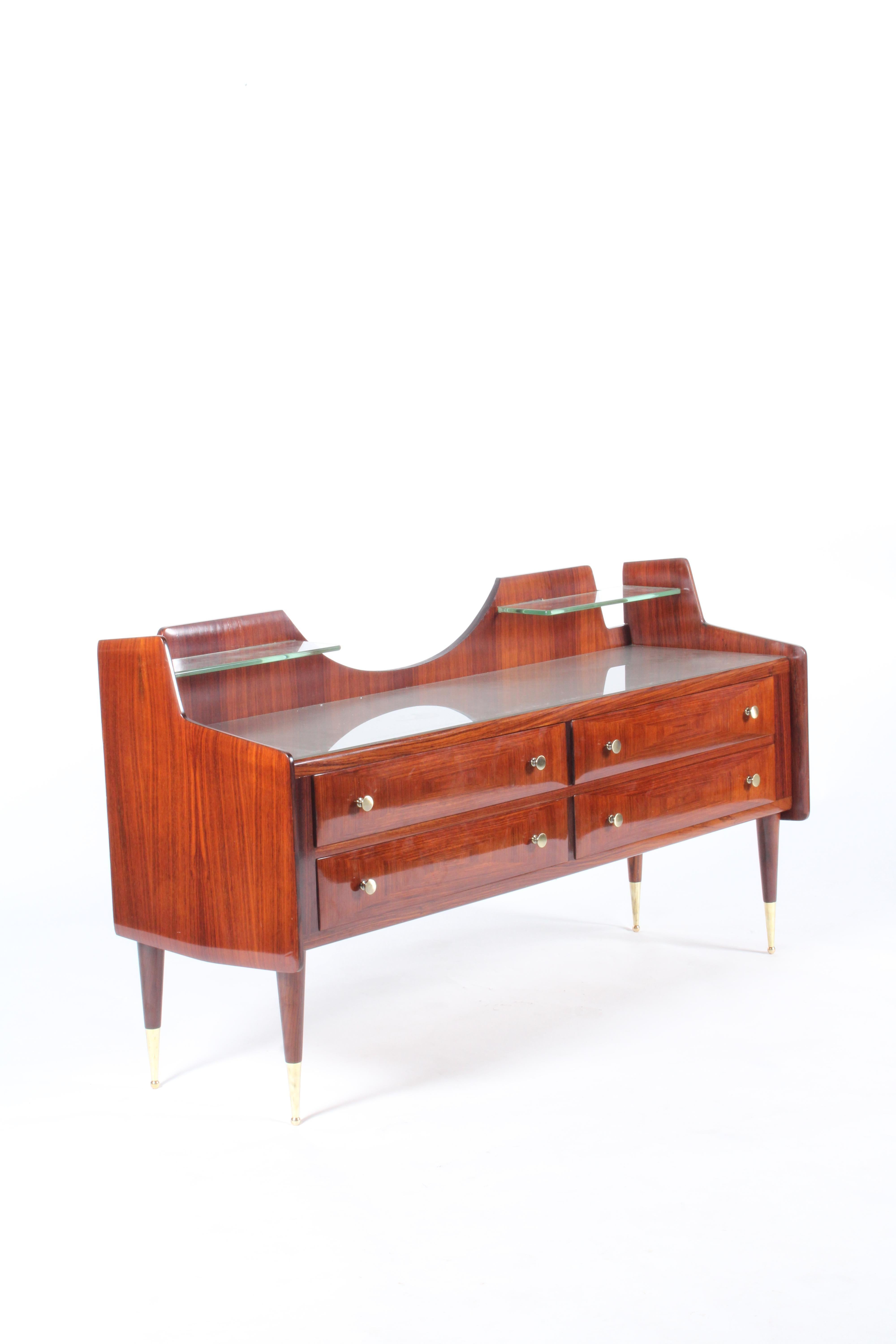 Stunning Two Tier Mid Century Italian Credenza For Sale 8