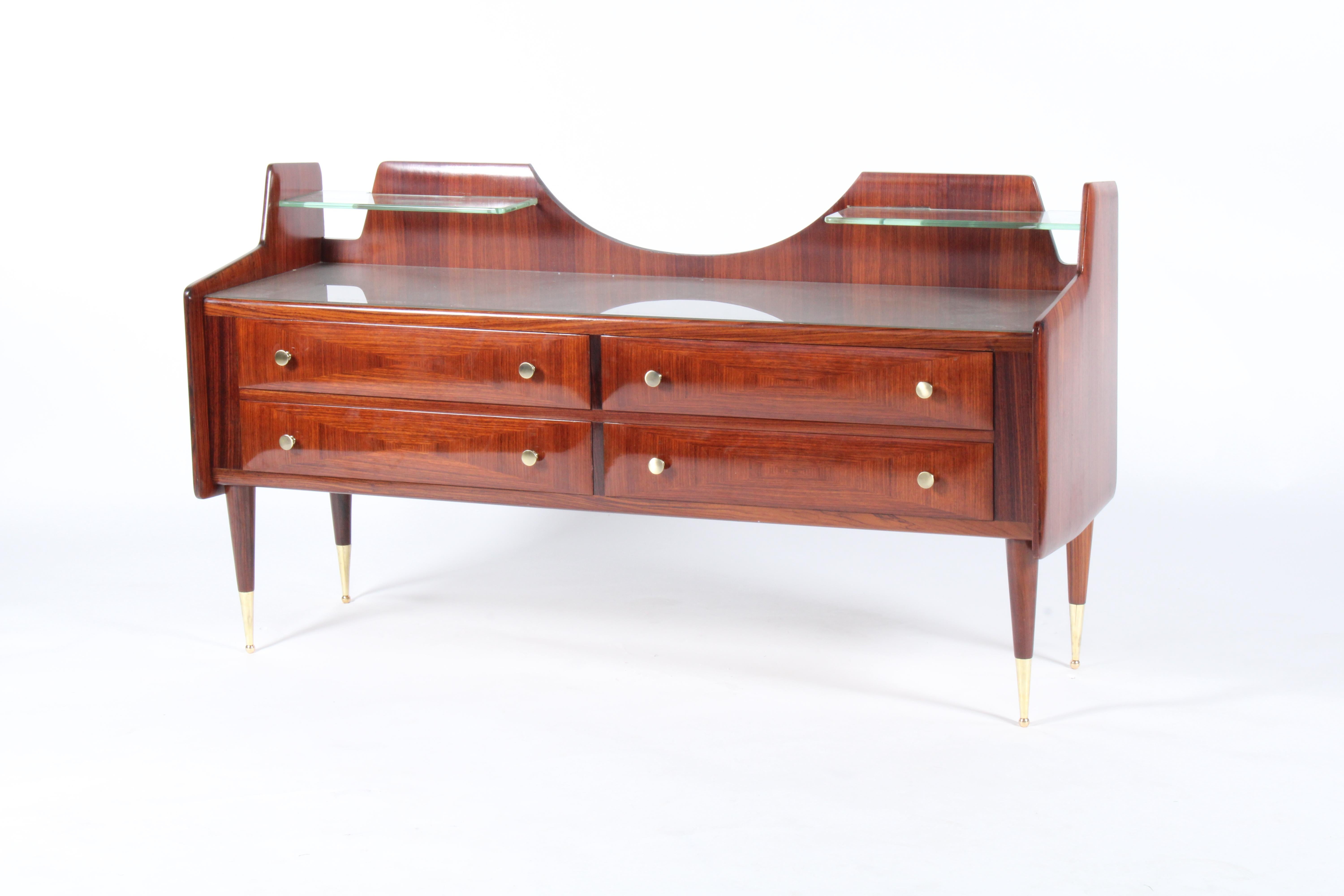 Mid-20th Century Stunning Two Tier Mid Century Italian Credenza For Sale