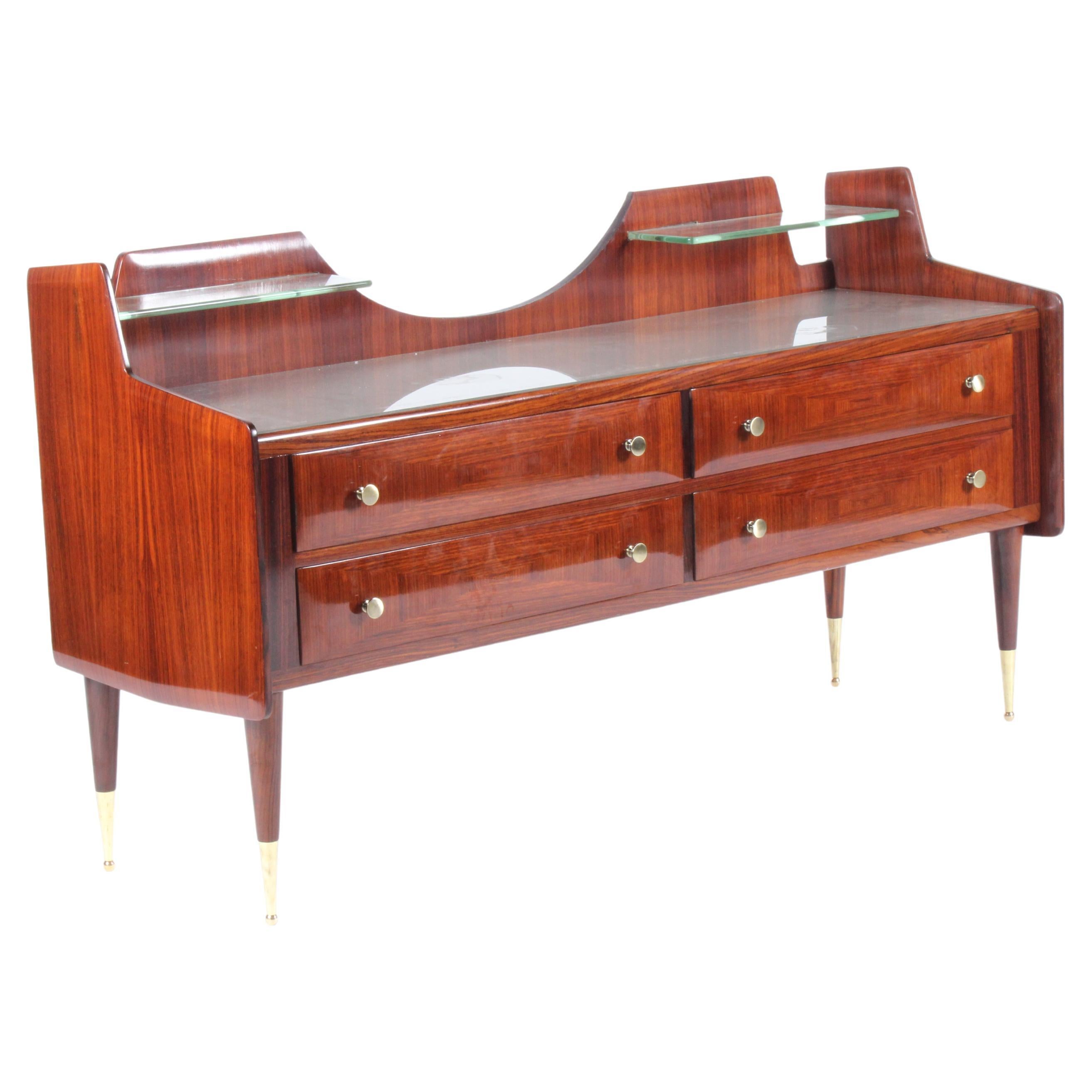 Stunning Two Tier Mid Century Italian Credenza For Sale