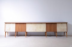 Splendid six-door container cabinet by Luigi Olivieri